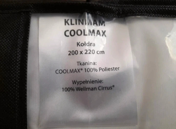 Kołdra Klinmam CoolMax 200x220