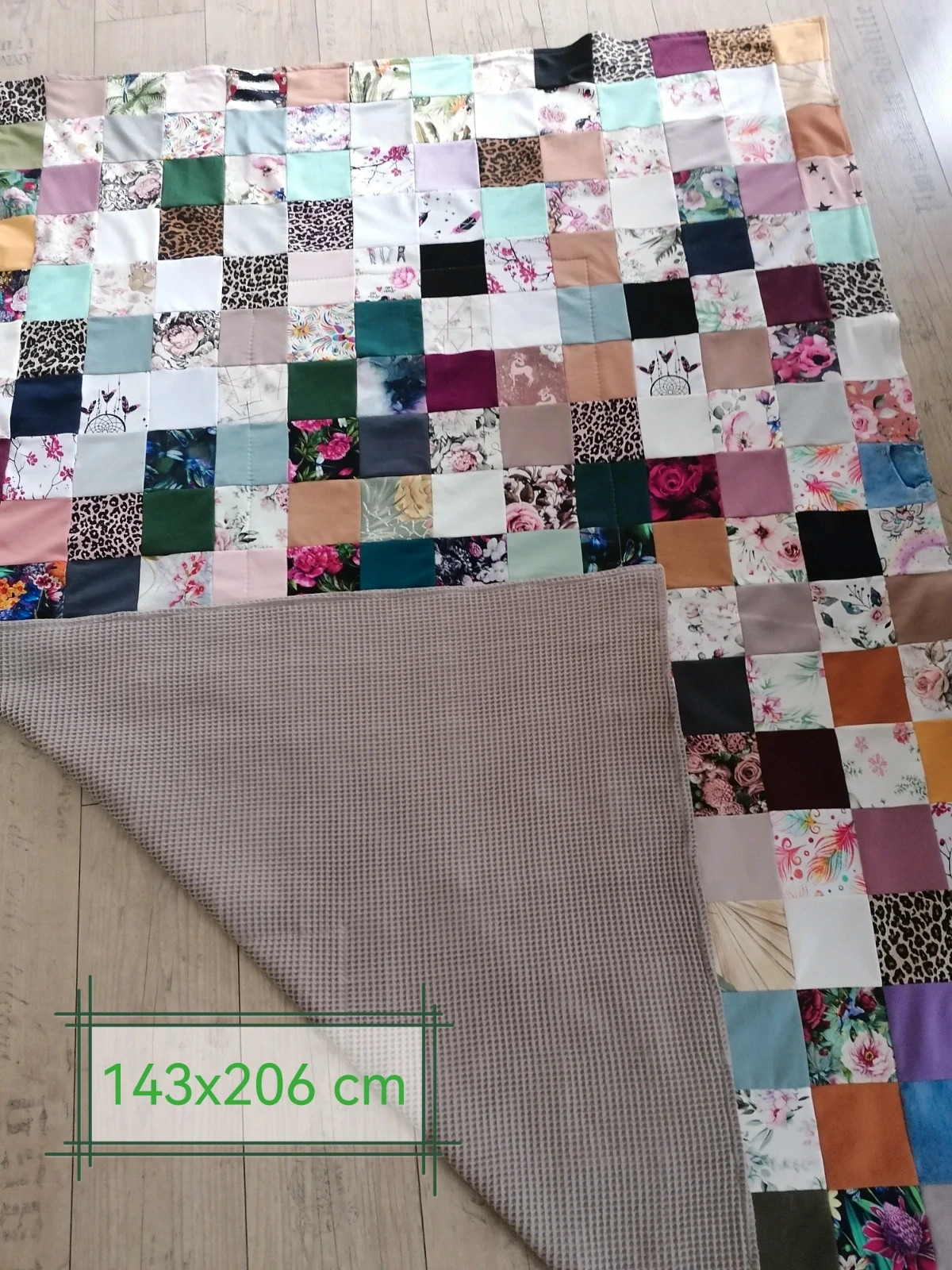 Narzuta patchwork kołderka