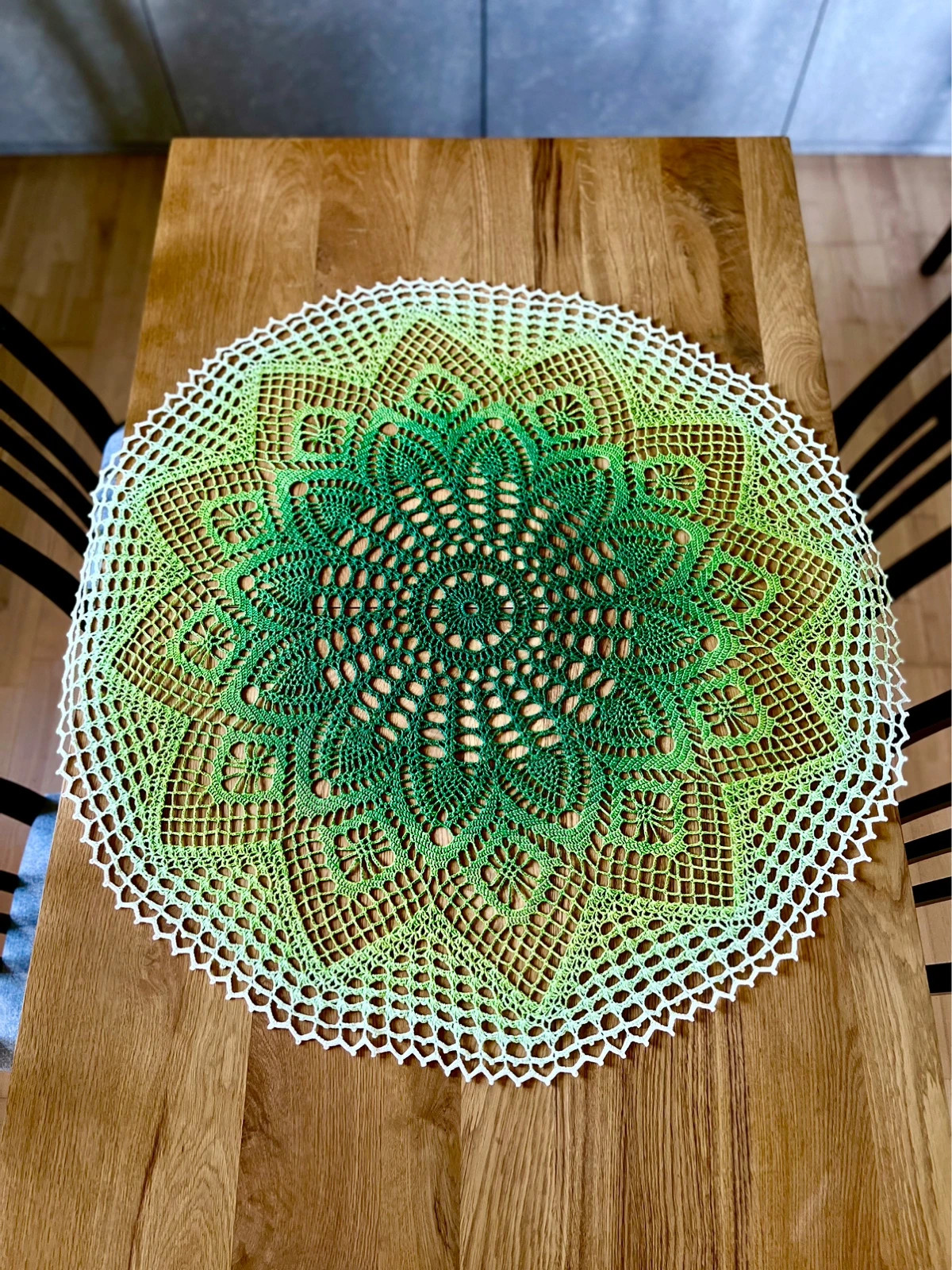 Serweta Mandala Ombre Boho style Handmade