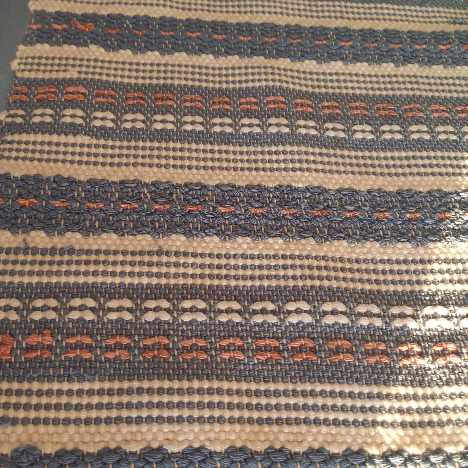 Ekskluzywny kilim kilimek błękitny bawełna obrus obrusik makata handmade