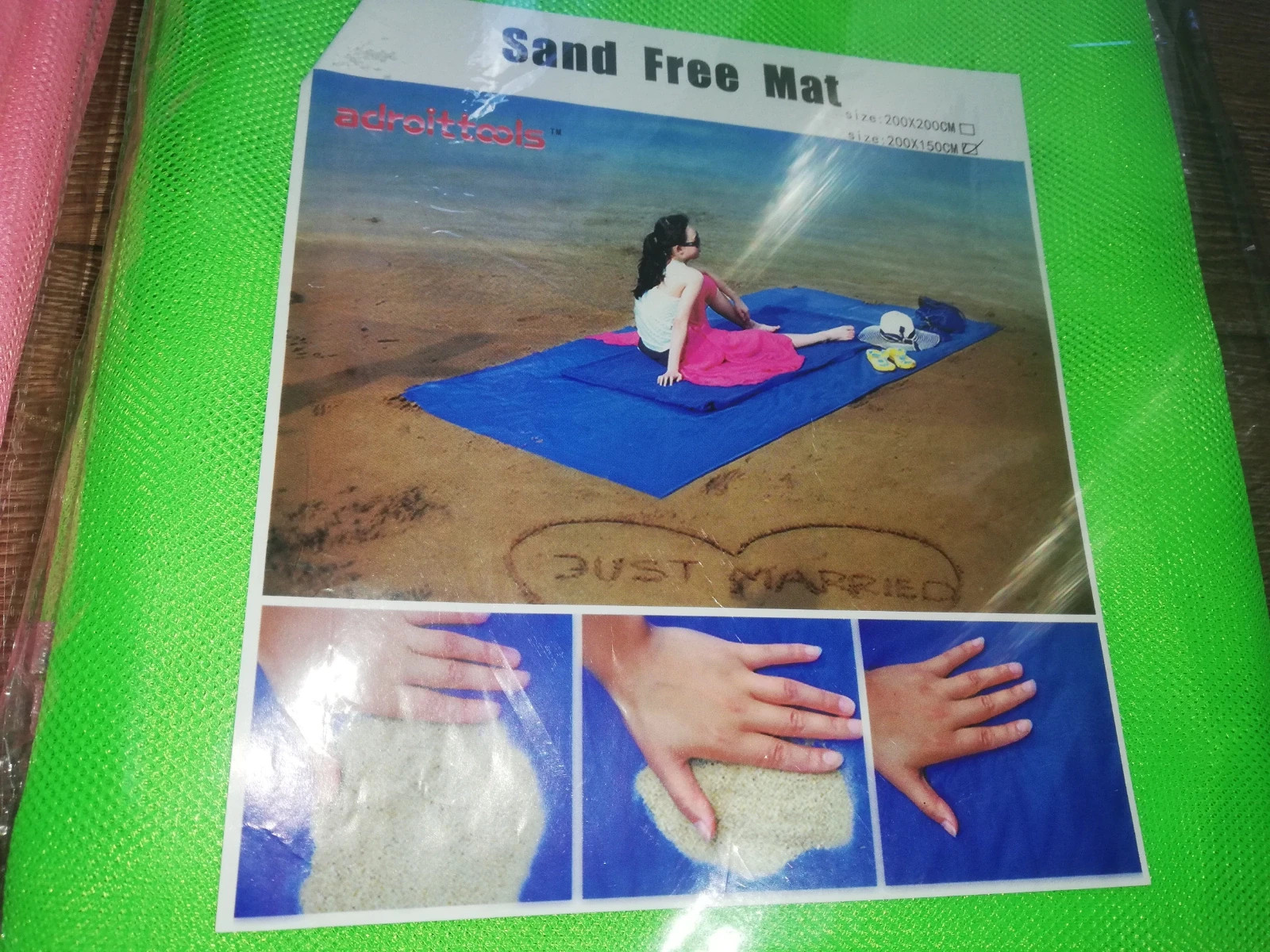 Mata na plażę dwa kolory  Sand Free Mat