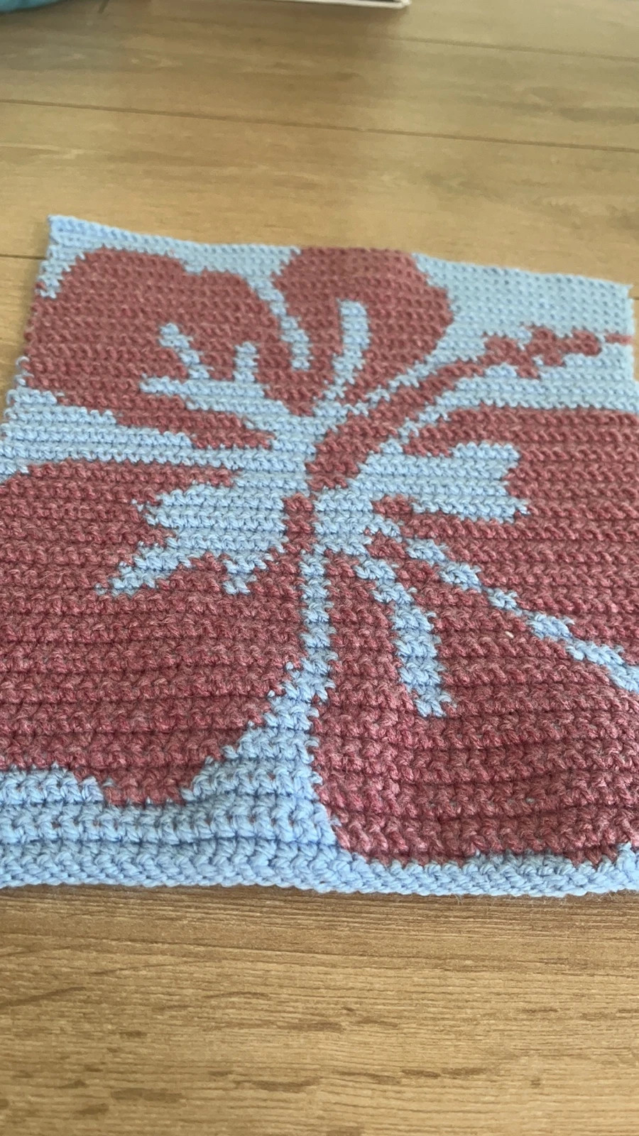 Crochet Hibiscus podkładka na biurko