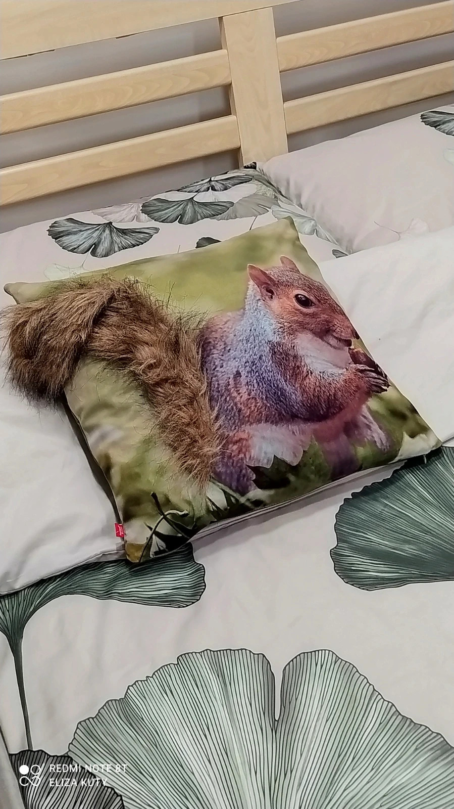 Homeyou nowa poszewka na poduszkę dekoracyjną jesień wiewiórka 45x45