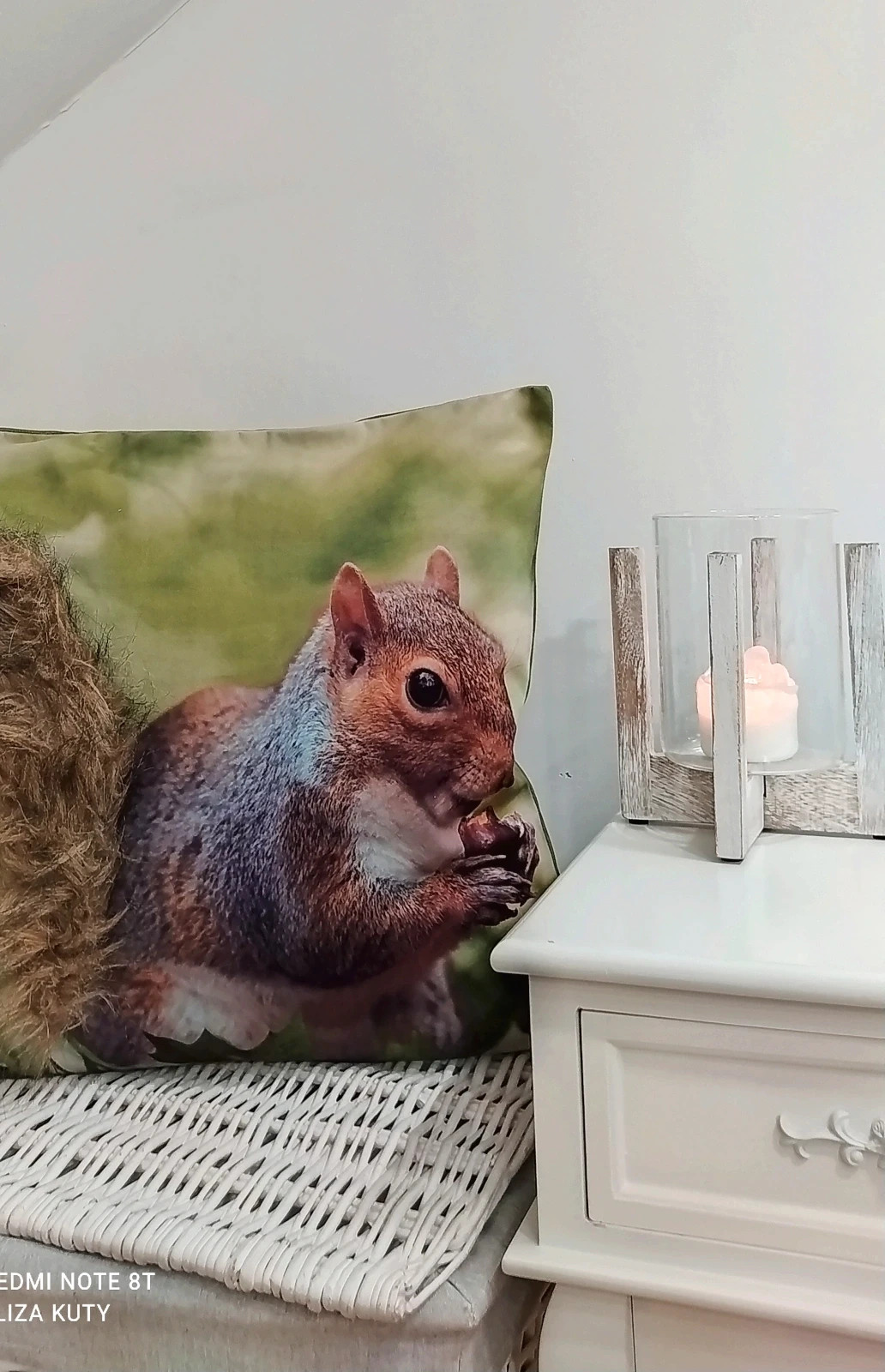 Homeyou nowa poszewka na poduszkę dekoracyjną jesień wiewiórka 45x45
