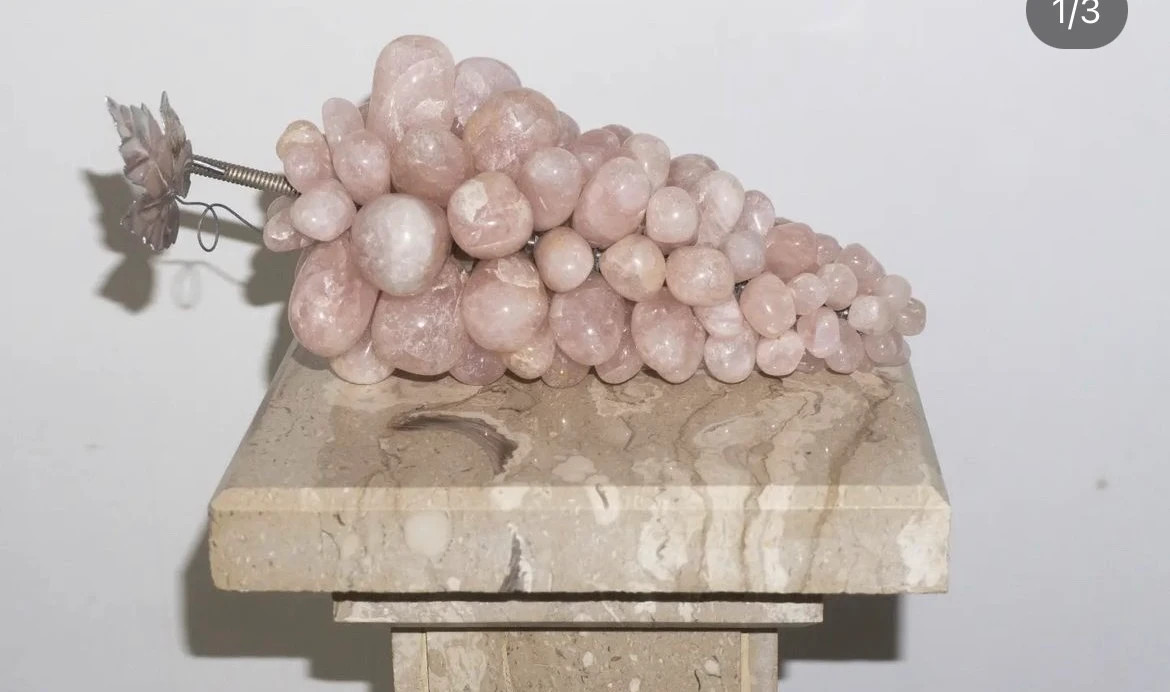 Italian vintage grape in Rose quartz