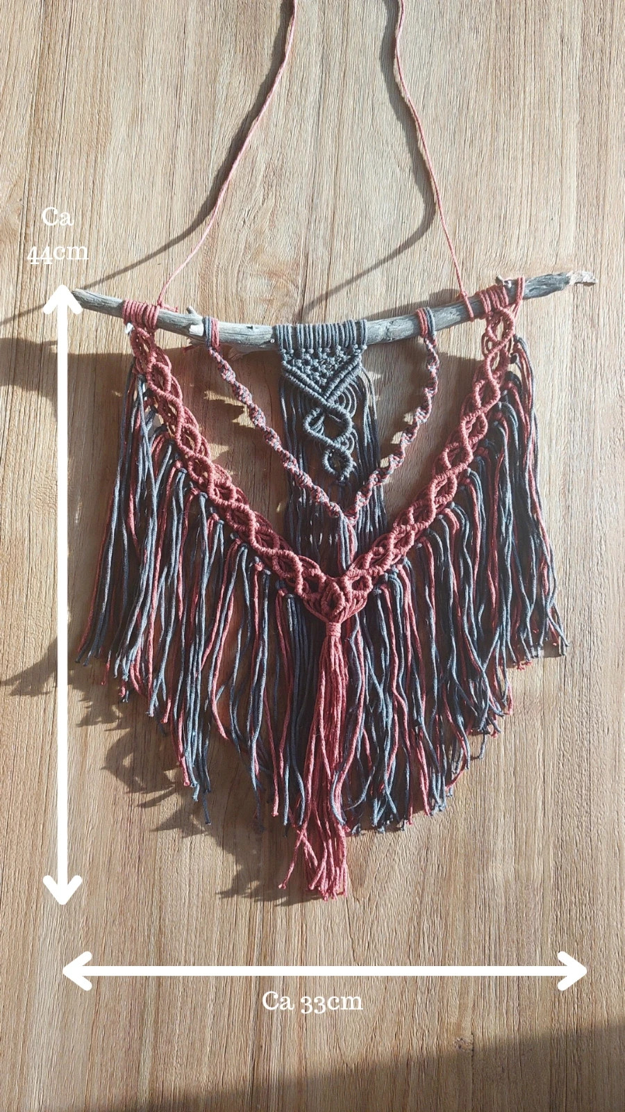 Handgjord macrame väggbodnad