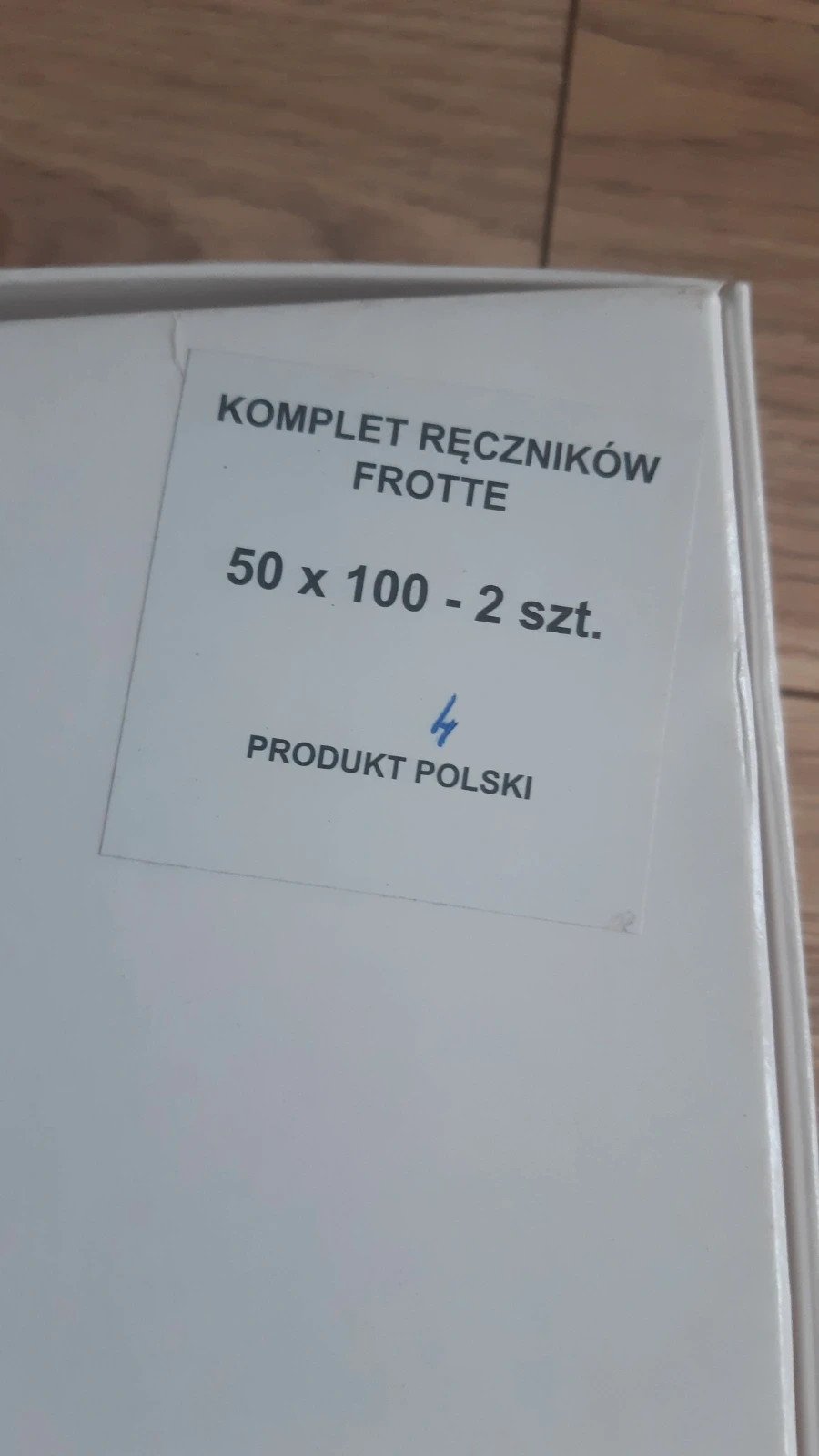 Komplet ręczników frotte  2 sztuki