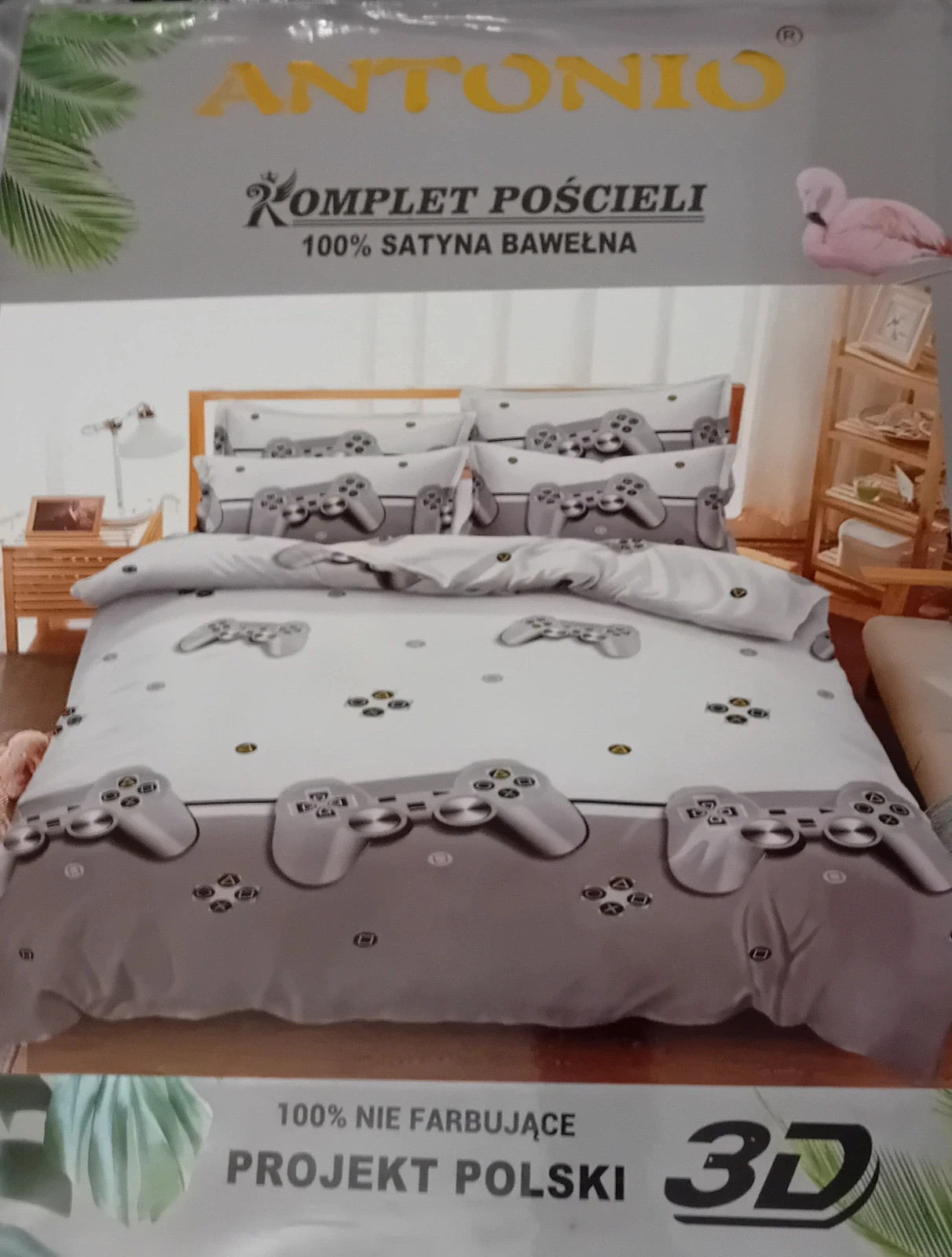 Komplet pościeli 3D 100% satyna - Bawełna 3częściowy (160*200)