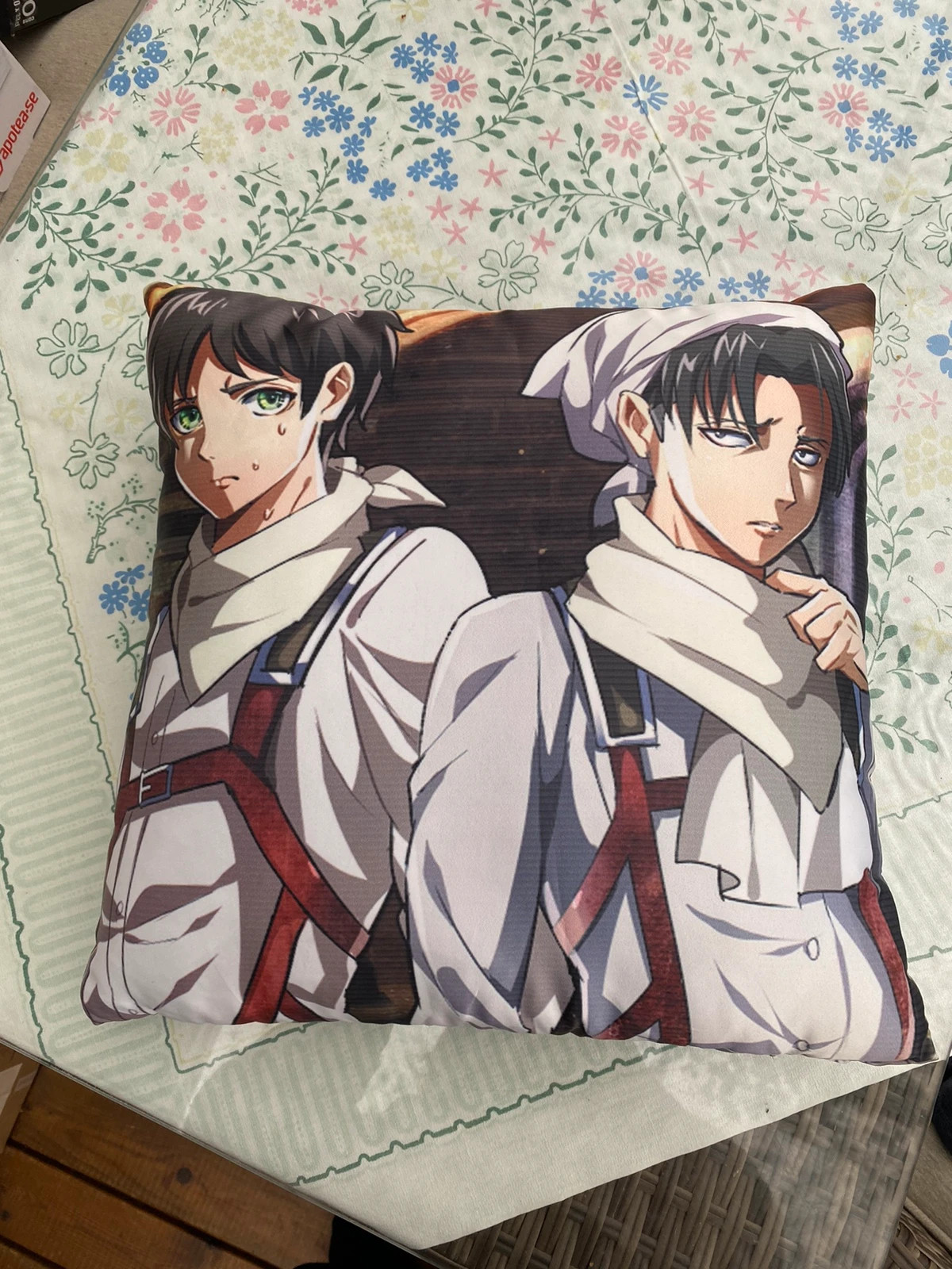 Decorative Pillow with Eren and Levi