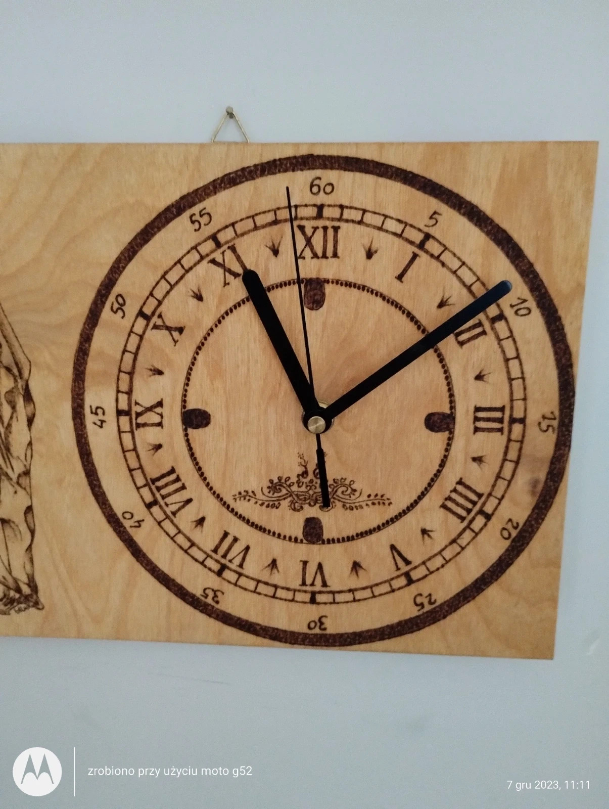 Handmade zegar ścienny