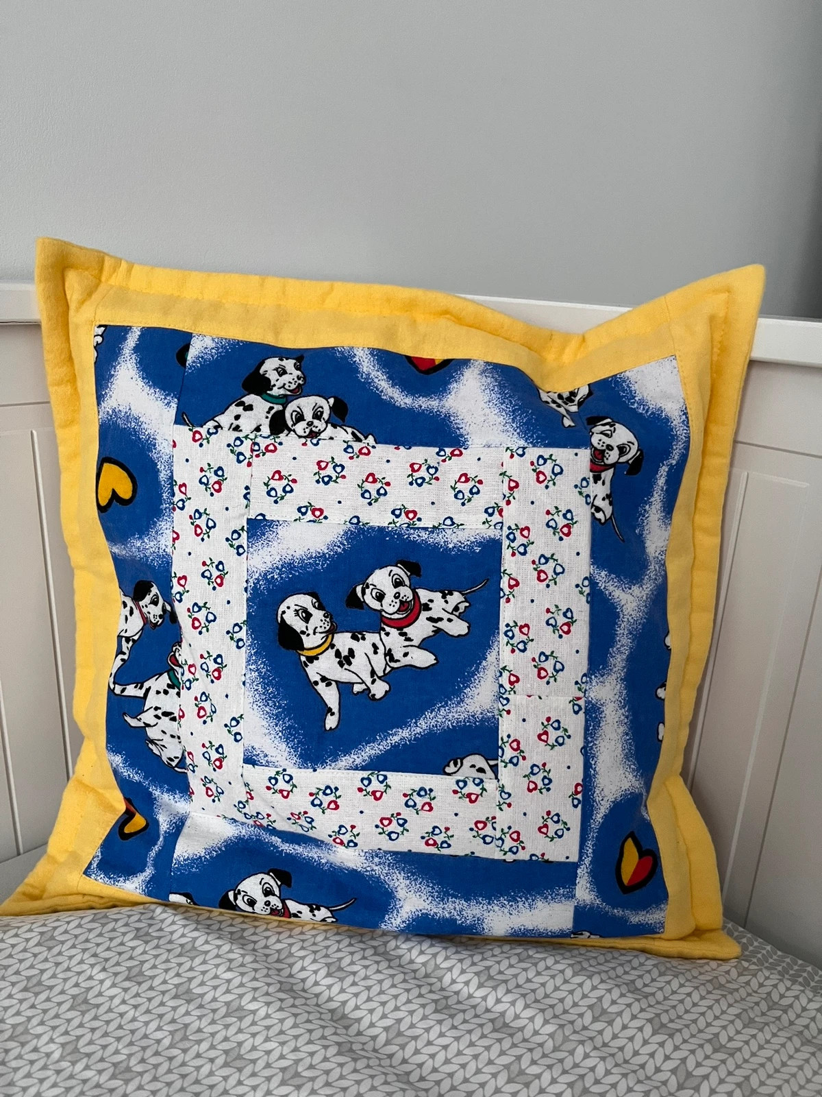 Poszewka na poduszkę 40 x 40 cm Dalmatyńczyki pieski handmade patchwork