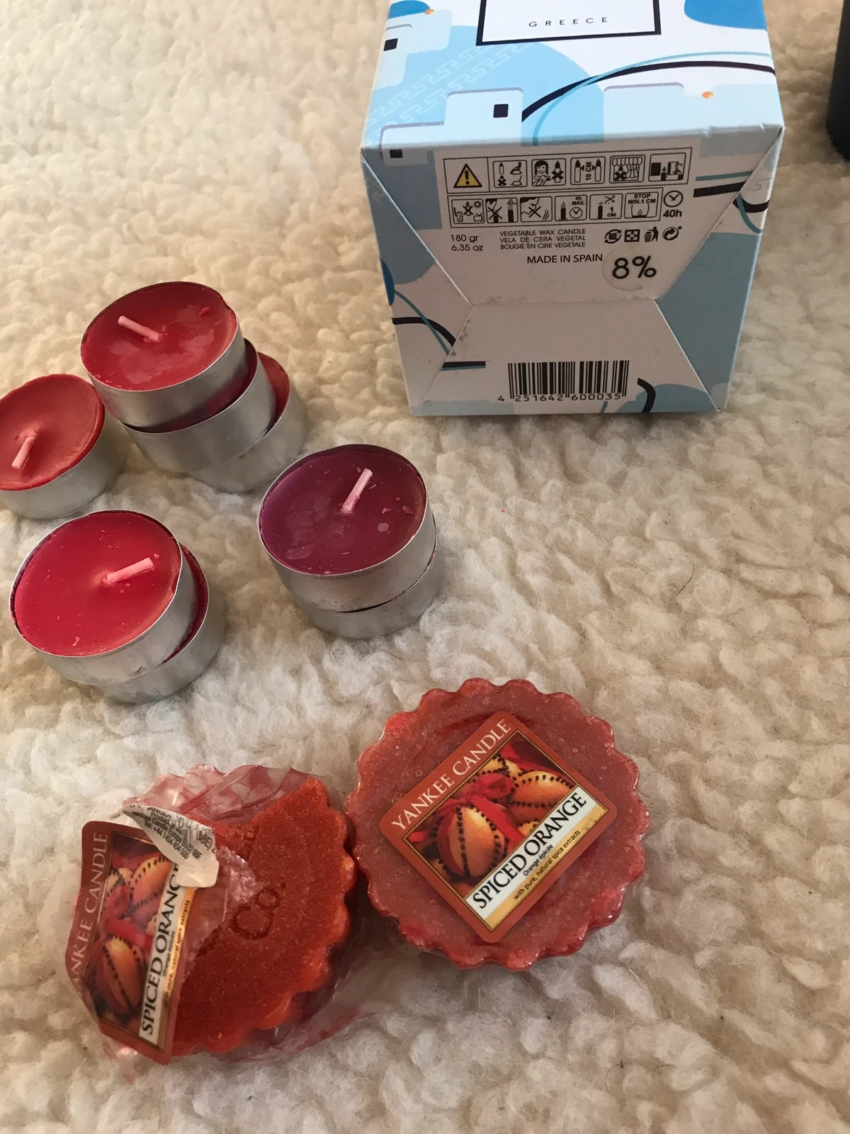 Zestaw świeca AvaMay Santorini Greece wosk zapachowy Yankee Candle