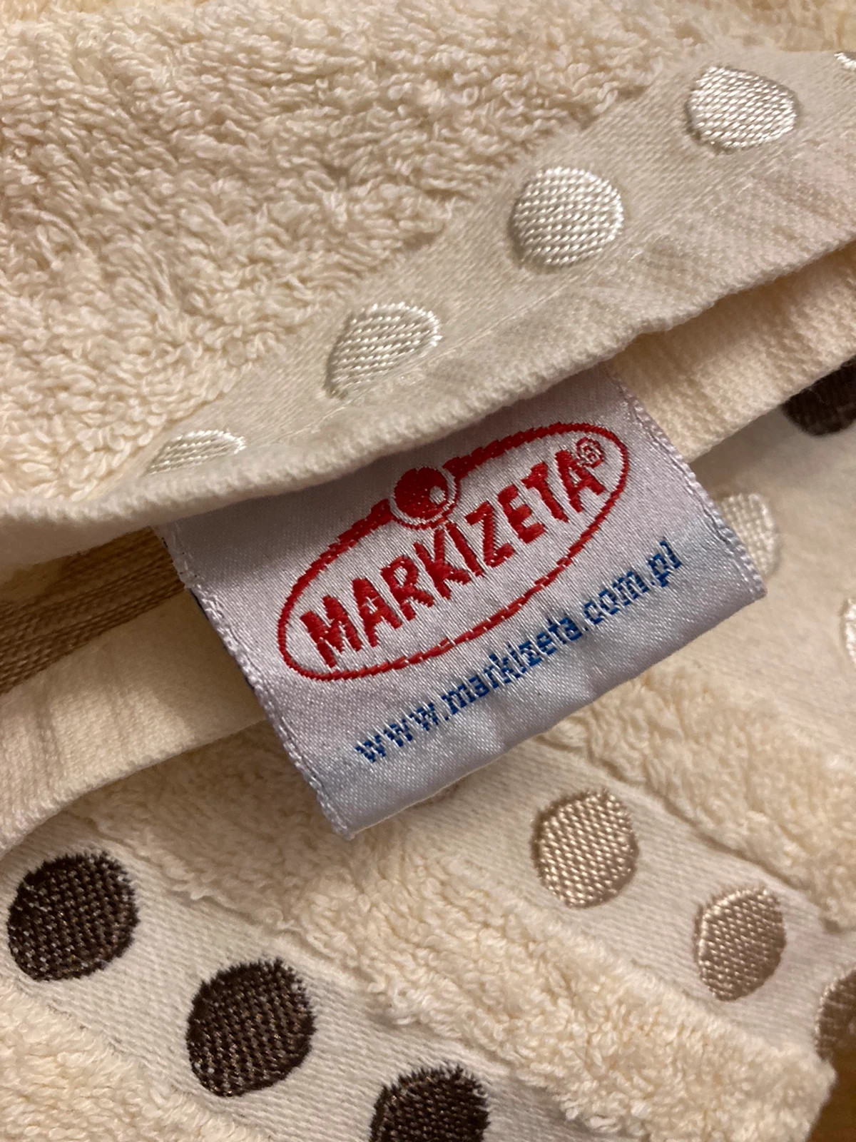 Markizeta ręczniki komplet kremowe piękna gruba bawełna 100%