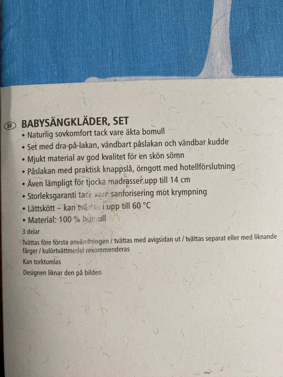 Nytt bäddset till pojke