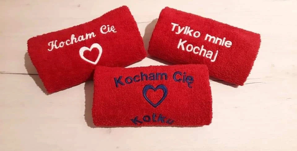 Ręcznik na Walentynki 🤎z gotowym haftem
