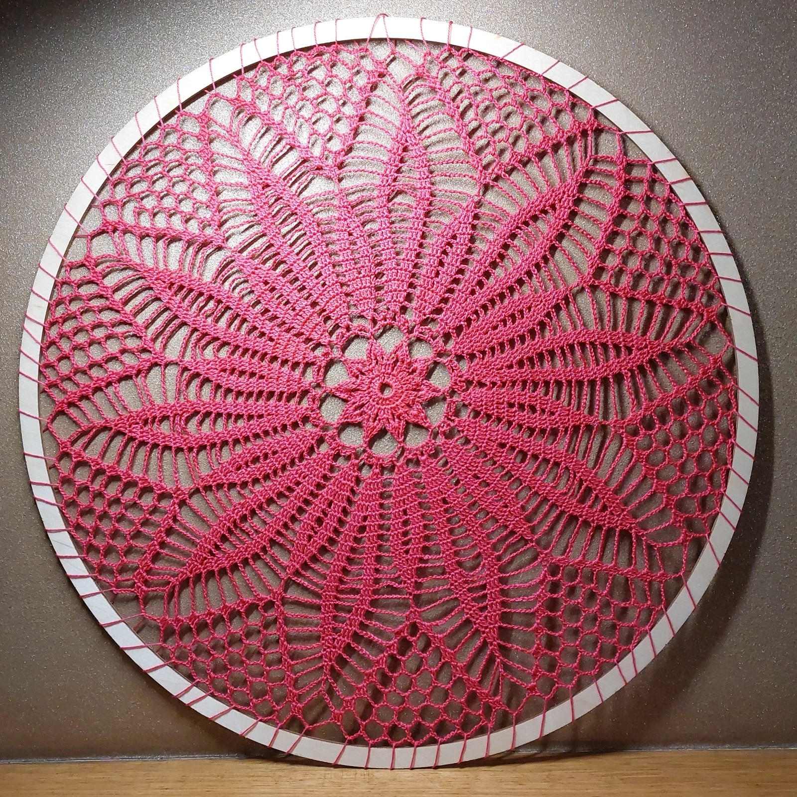 Rozeta szydełkowa - mandala 38 cm