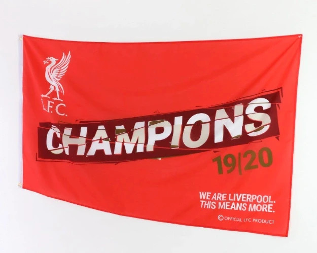 Flaga Liverpool FC Champions 2019/20 (Jurgen Klopp)