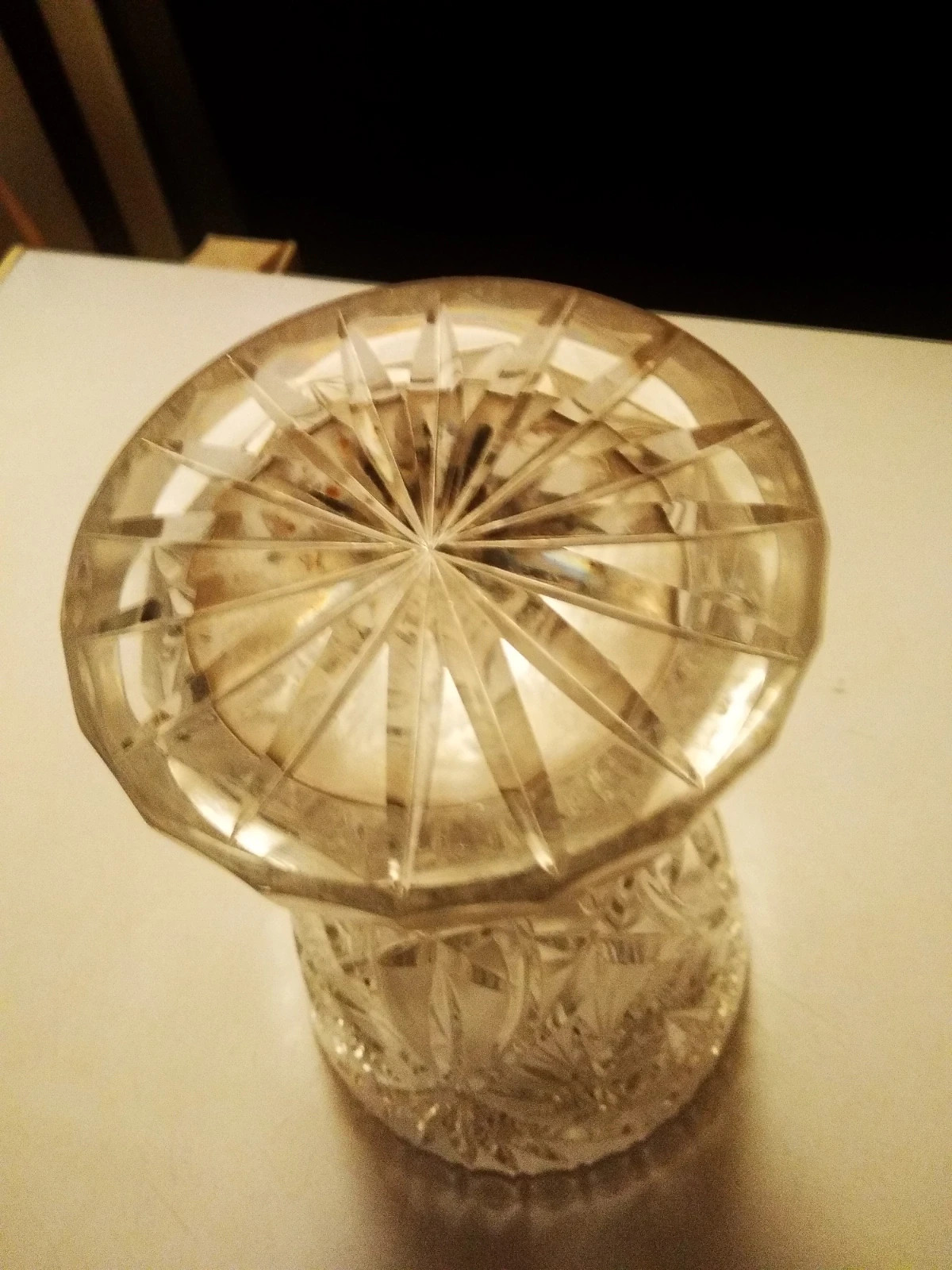 Duży wazon krysztalowy PRL