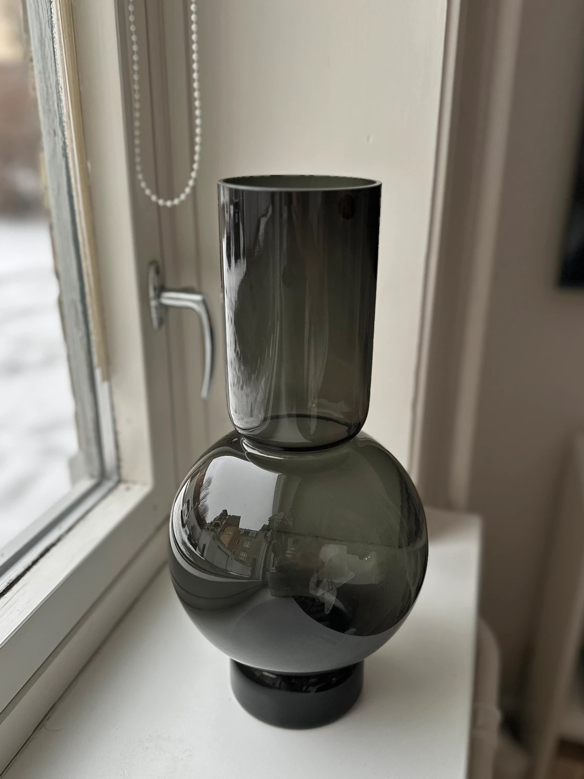 Vase sort glas