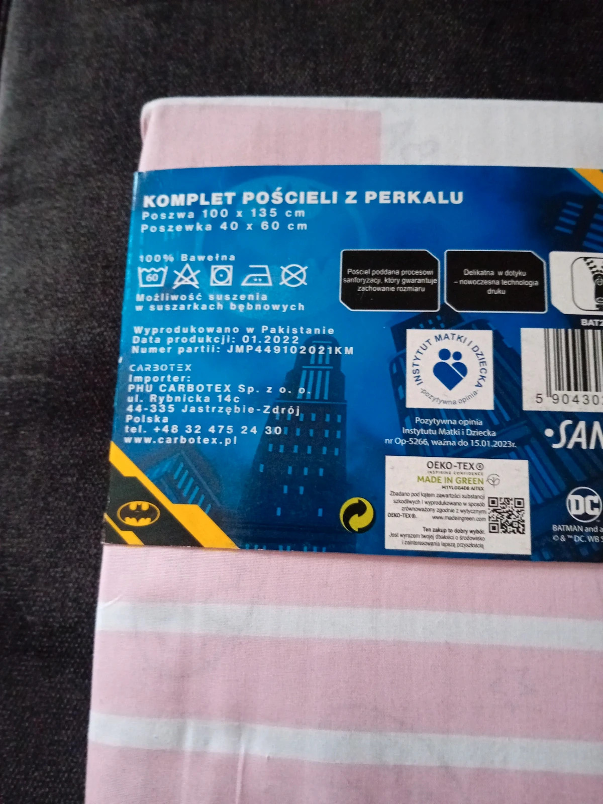 Posciel z perkalu 100/135