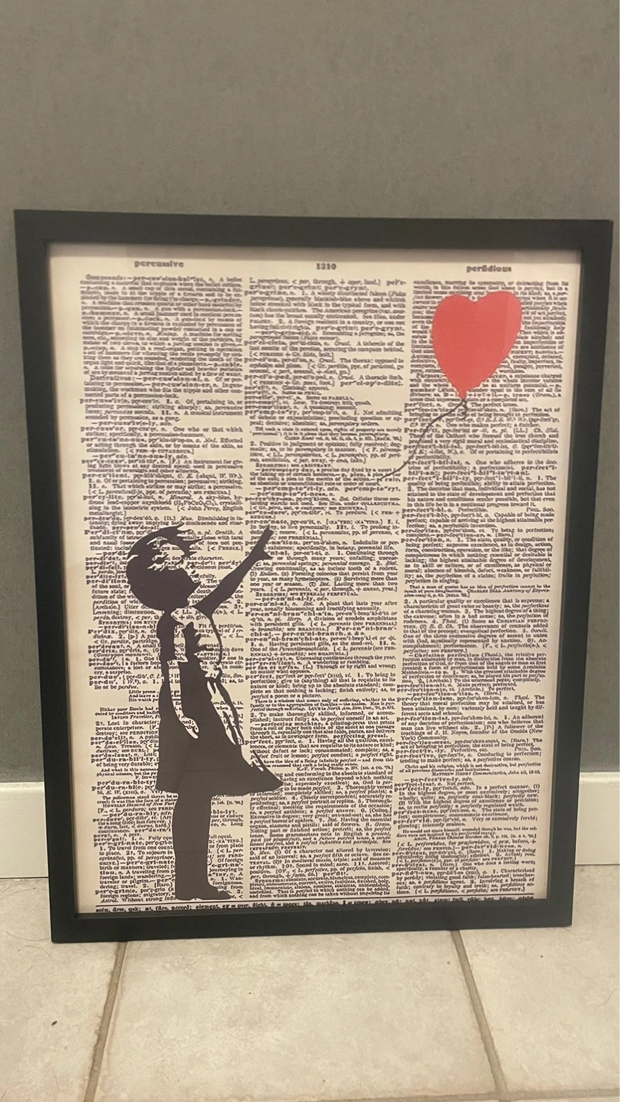 Banksy inspirerad tavla 30x40