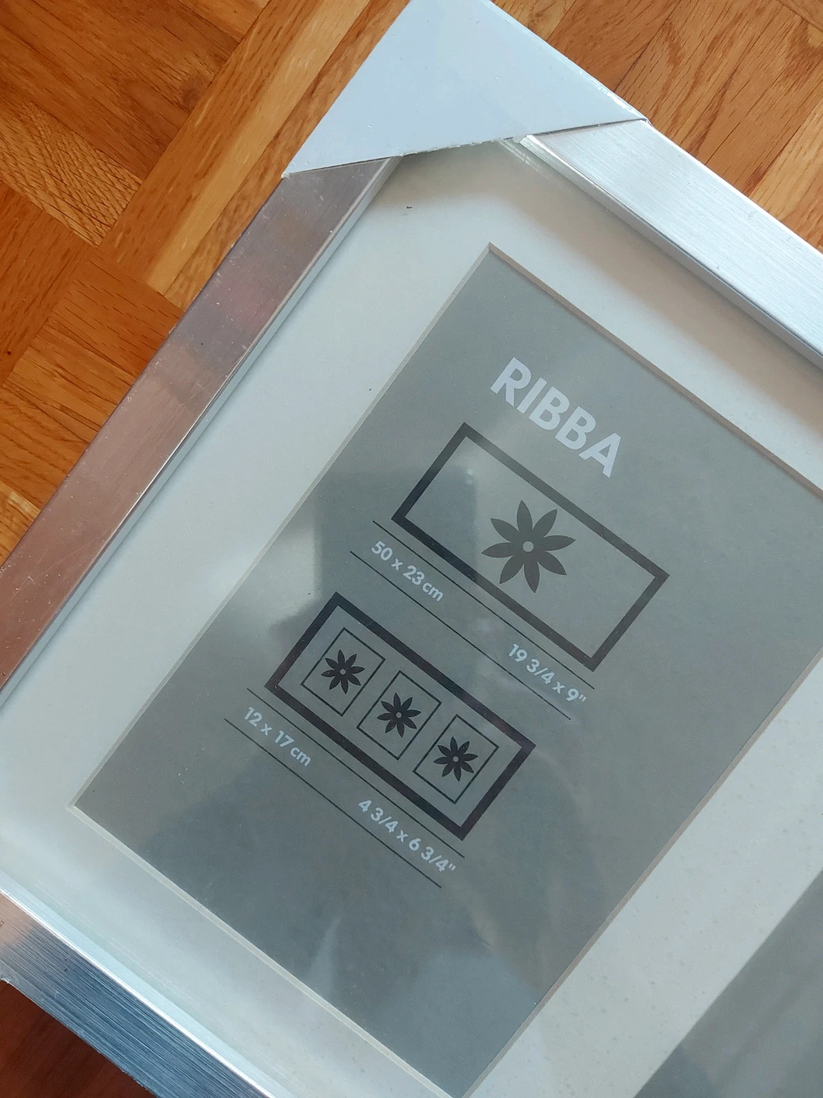 Srebrna ramka na 3 zdjęcia Ribba IKEA - Nowa