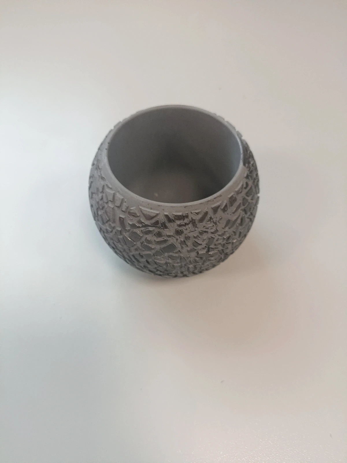 Wazon/świecznik cementowy betonowy zdobiony wazon