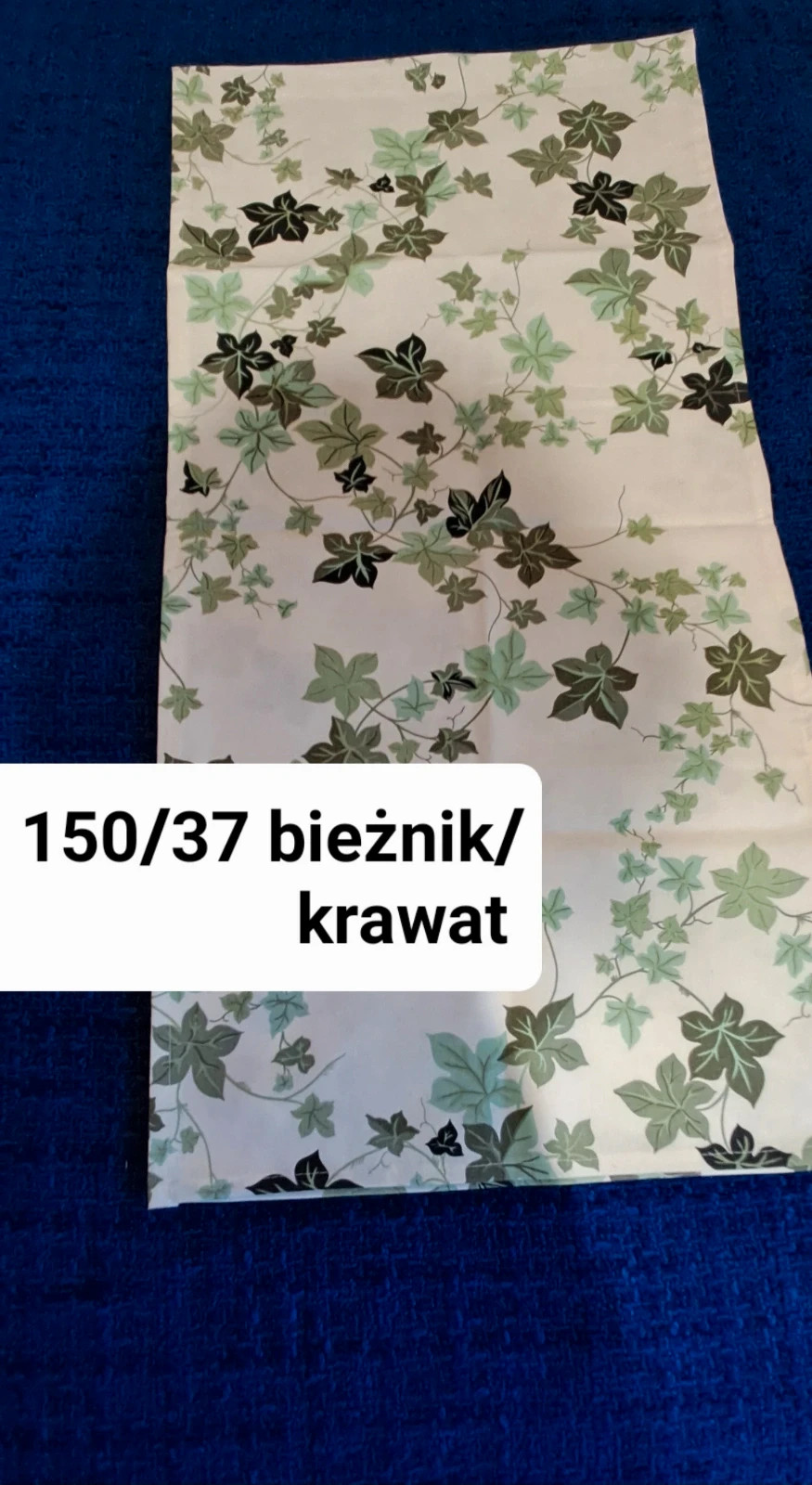 Bieżnik handmade w rozmiarze 150/37 cm