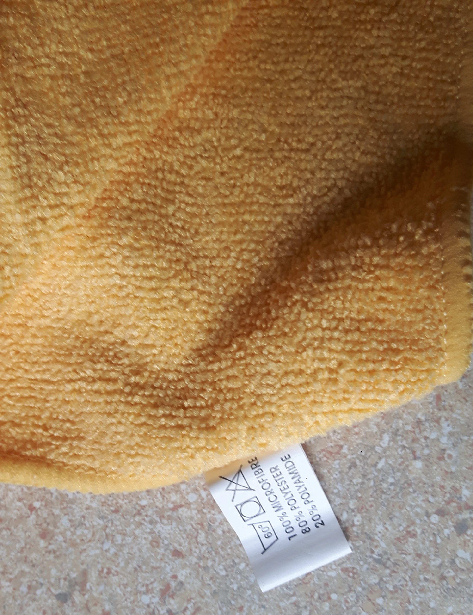 Ściereczki Ręczniki z mikrofibry 2 sztuki w kolorze żółtym rozmiar 32x32