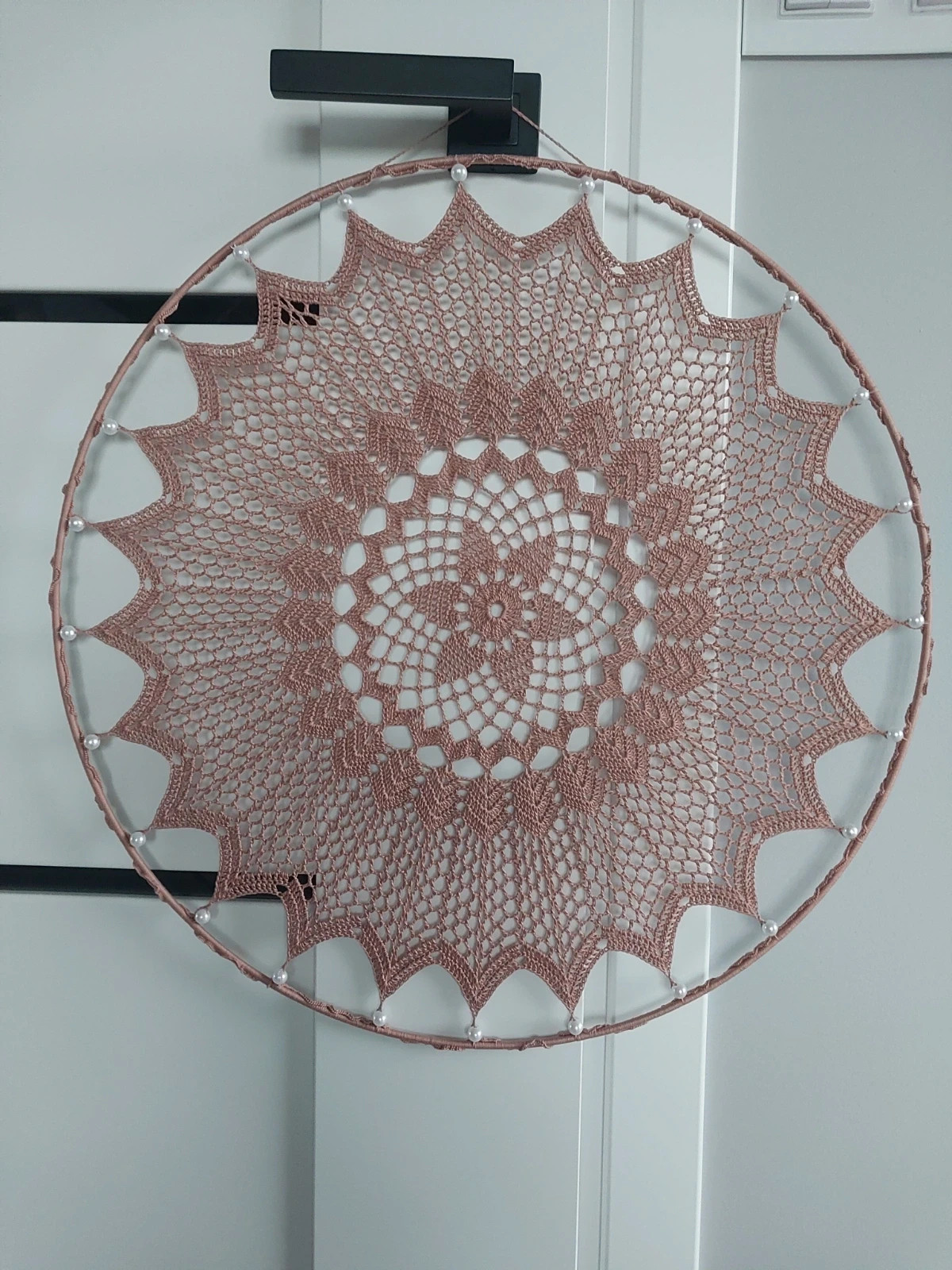 Mandala łapacz snów na szydełku 50cm