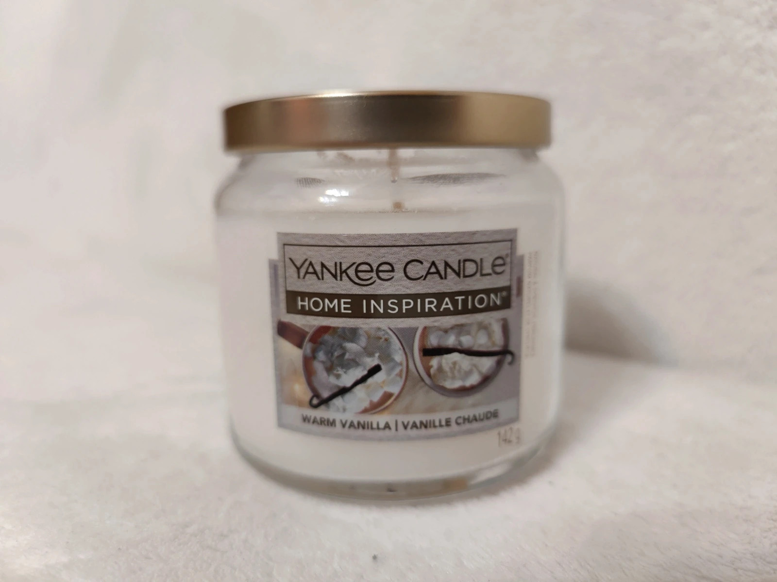 Świeca świeczka zapachowa Yankee Candle warm vanilla 142g szklany słoiczek