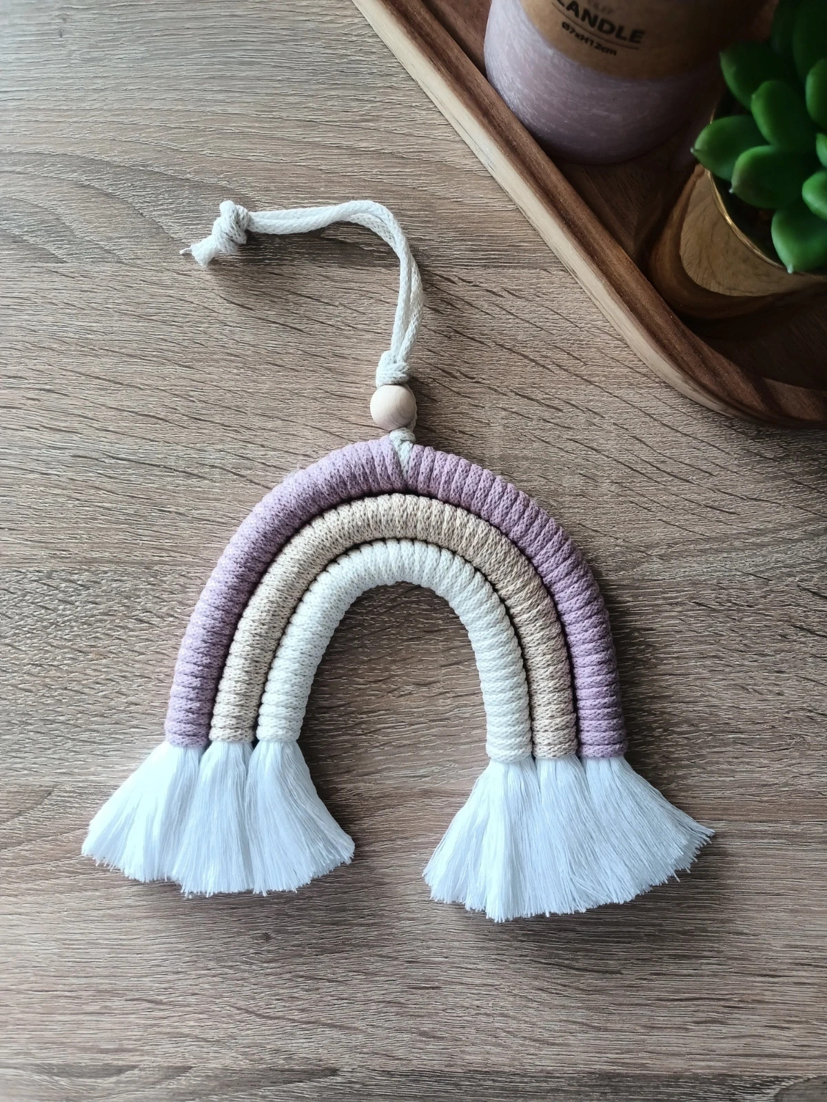 Makrama | Tęcza ze sznurka | macrame rainbow