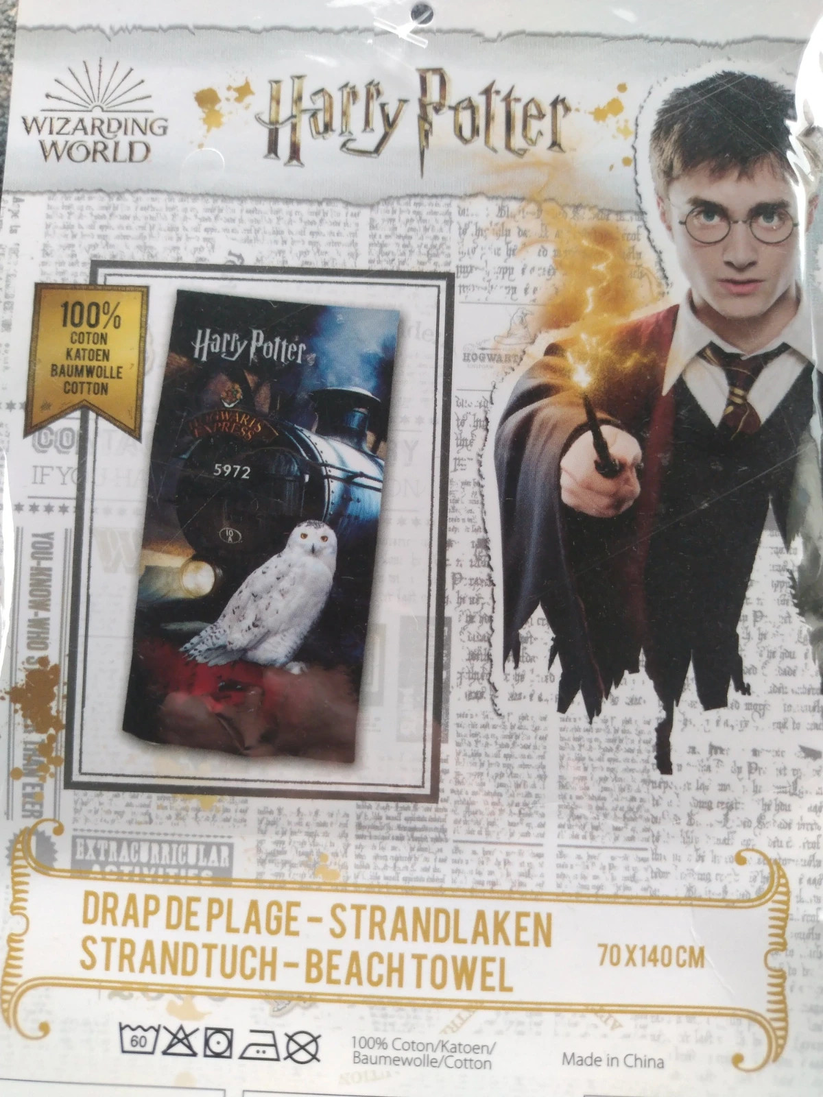 Nowy ręcznik 70x140 Harry Potter hary poter dziecięcy bawełniany bawełna