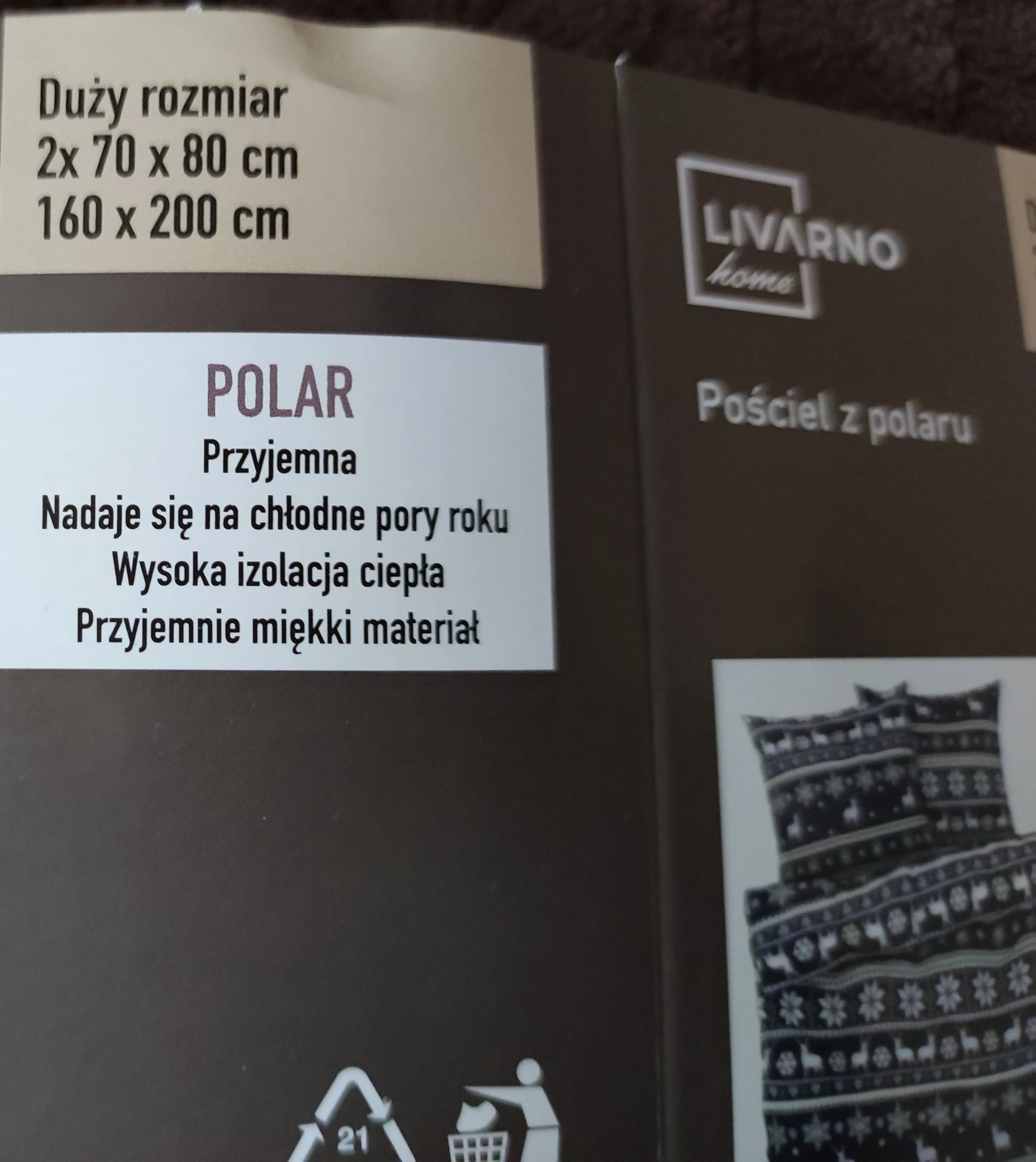 pościel z polaru Livarno 160X200