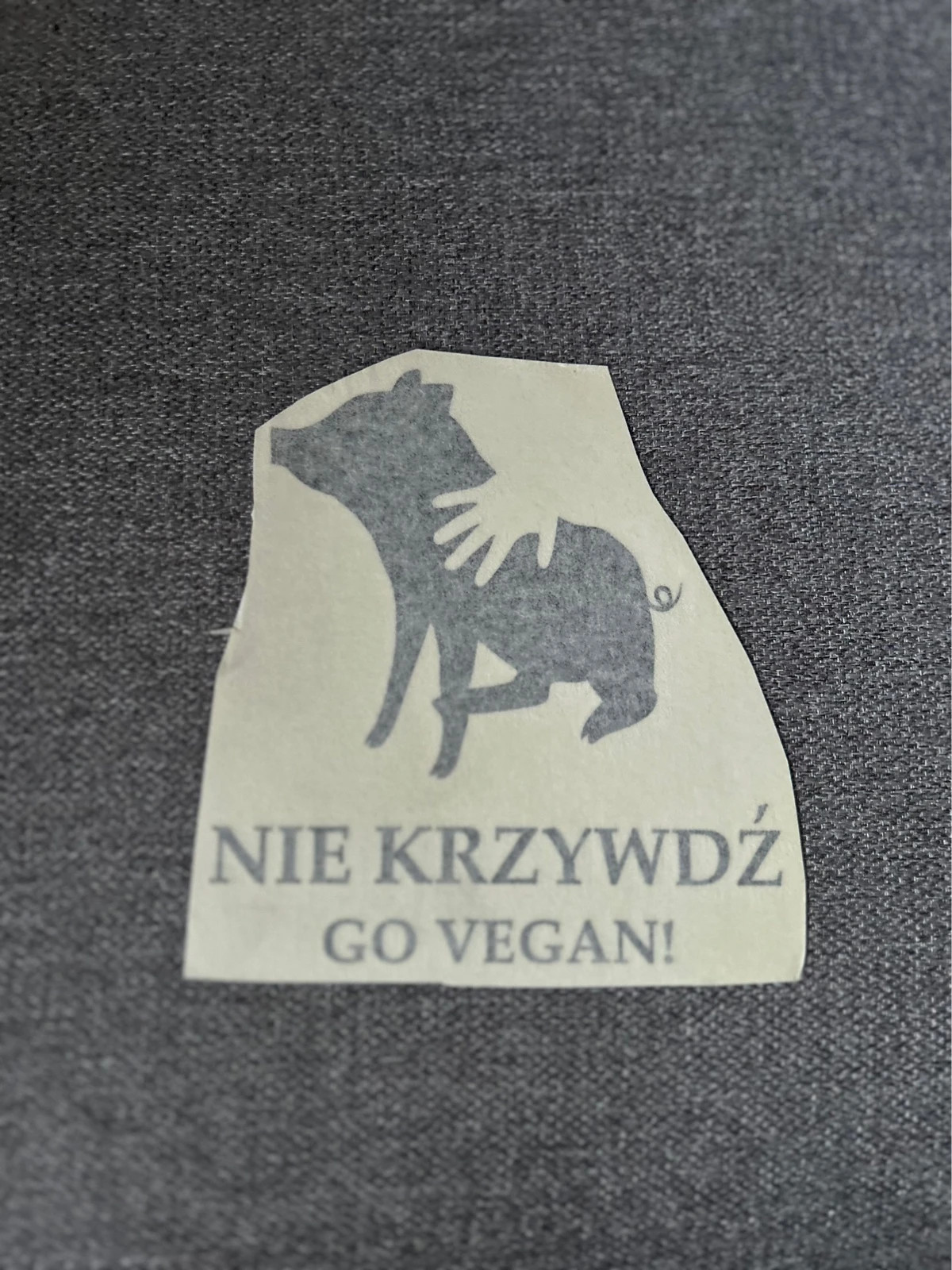 Naklejka na samochód wegańska / Vegan sticker