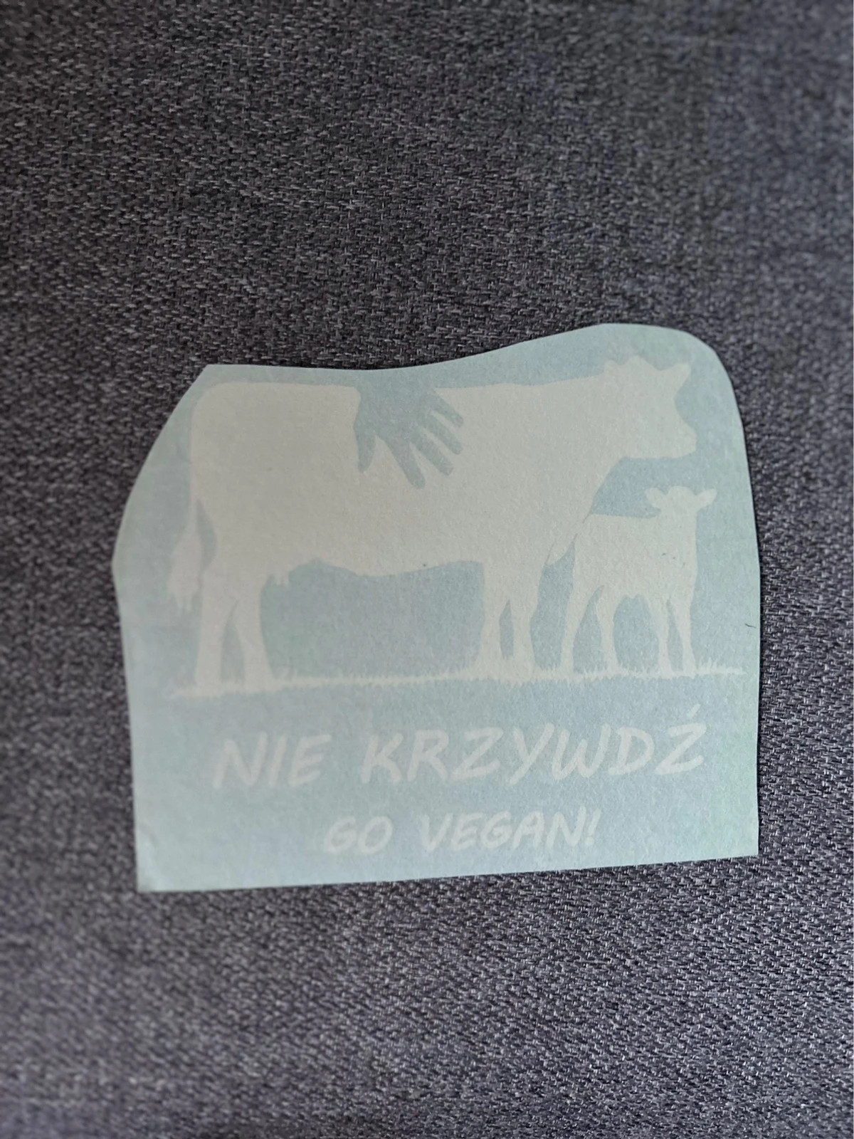 Wegańska naklejka na samochód // Vegan sticker