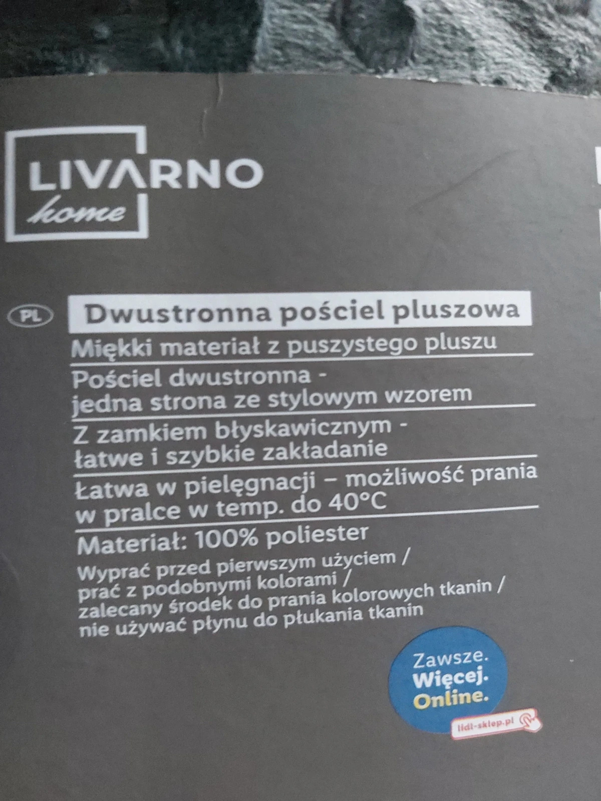 Dwustronna pościel pluszowa