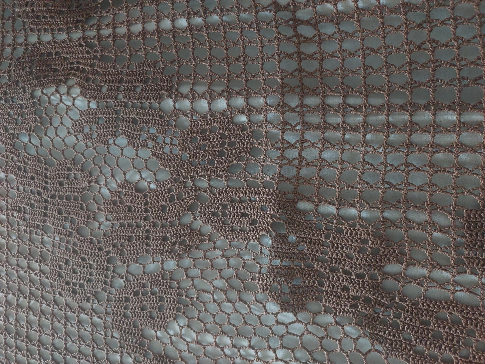 Serweta ręcznie robiona w zestawie z podkładkami pod filiżankę 12szt