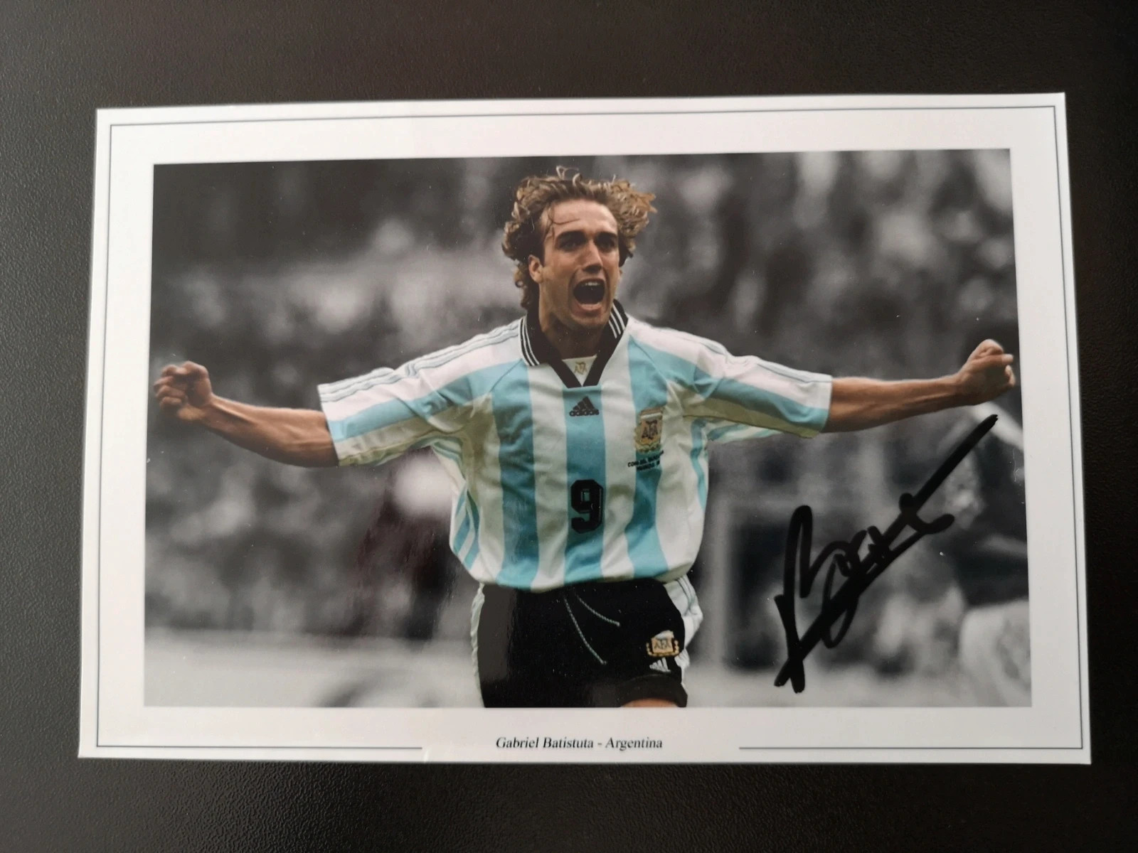 Argentyna Batistuta zdjęcie z autografem