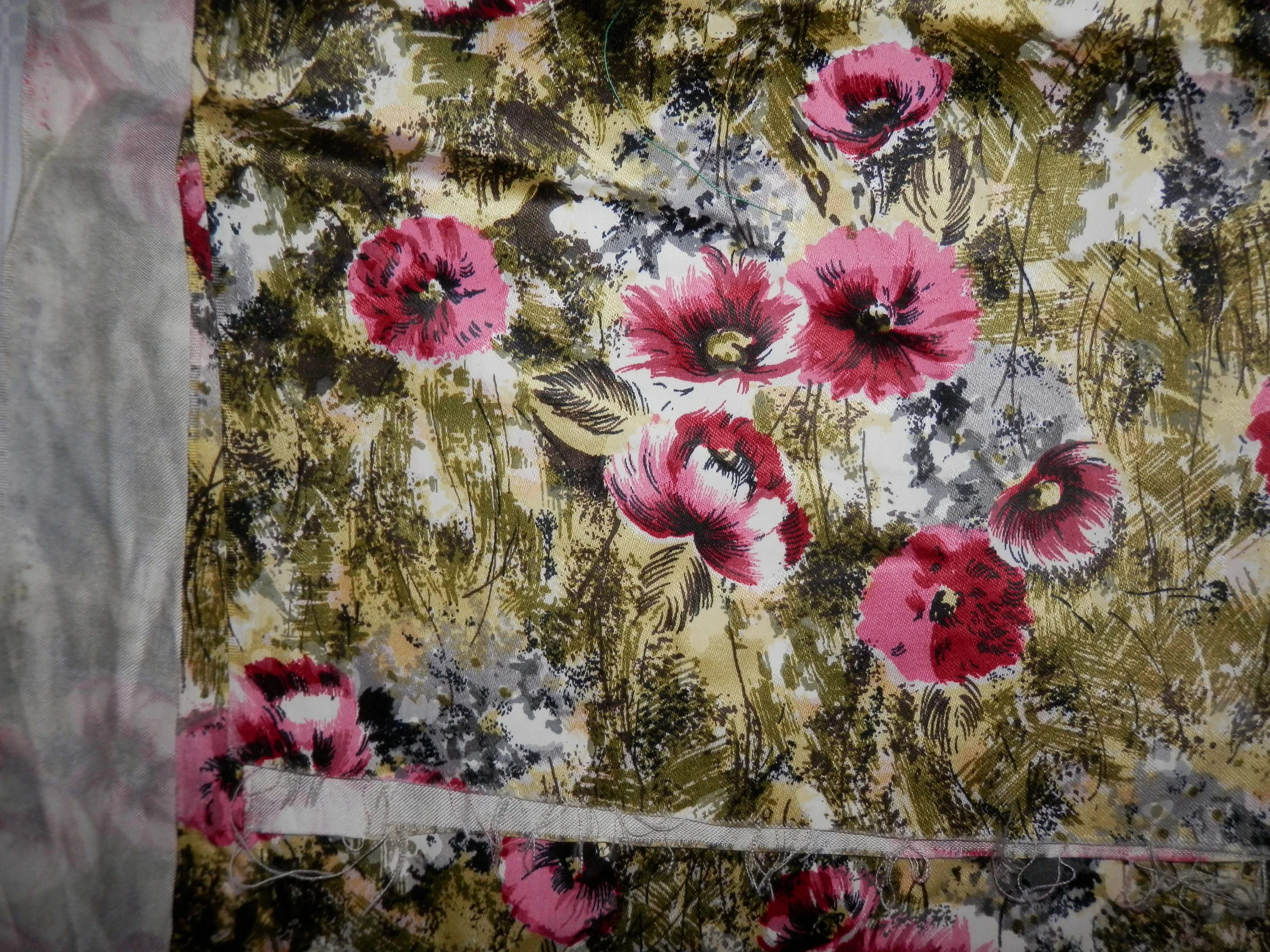 Tkanina- piękna sukienkowa satyna bawełniana kupon 320 x 90 cm