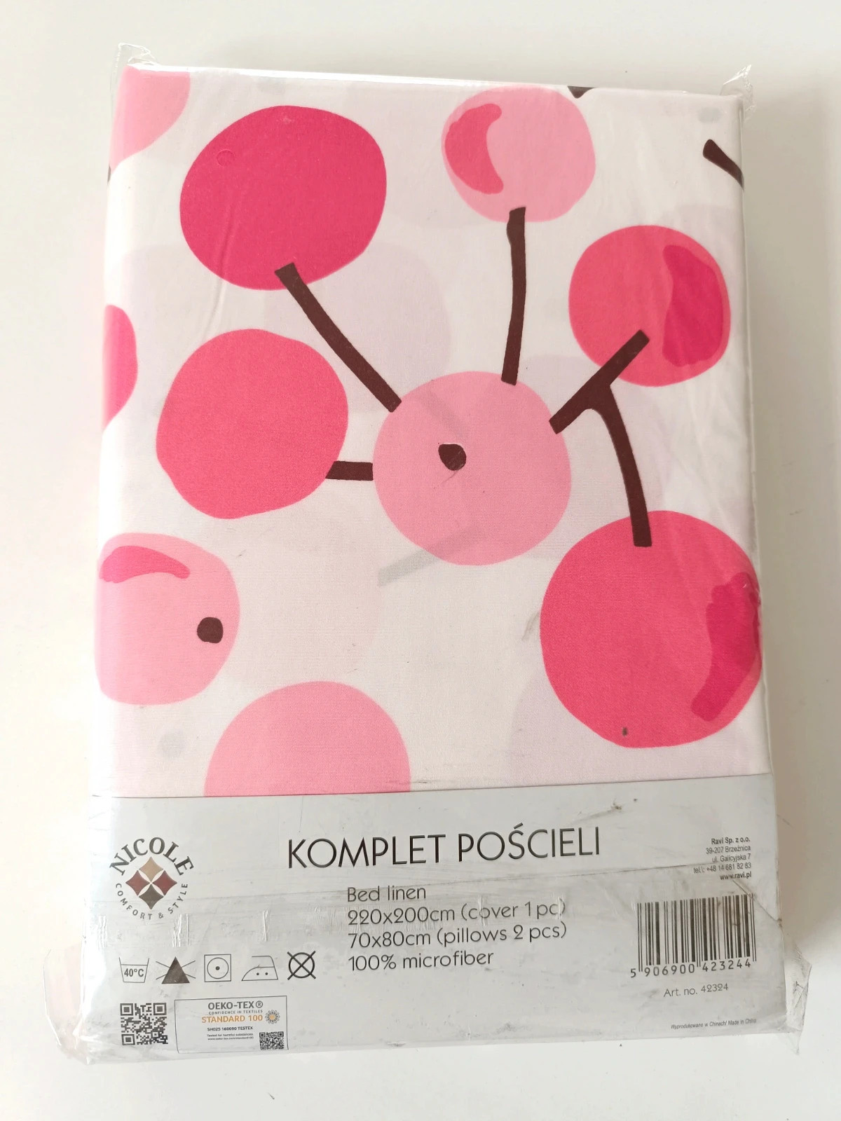 Komplet pościeli 100% mikrofibra 220X200