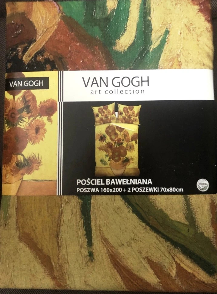 Pościel Bawełniana Van Gogh Poszwa 160x200 2 poszewki 70x80 Komplet nowy 100% bawełny