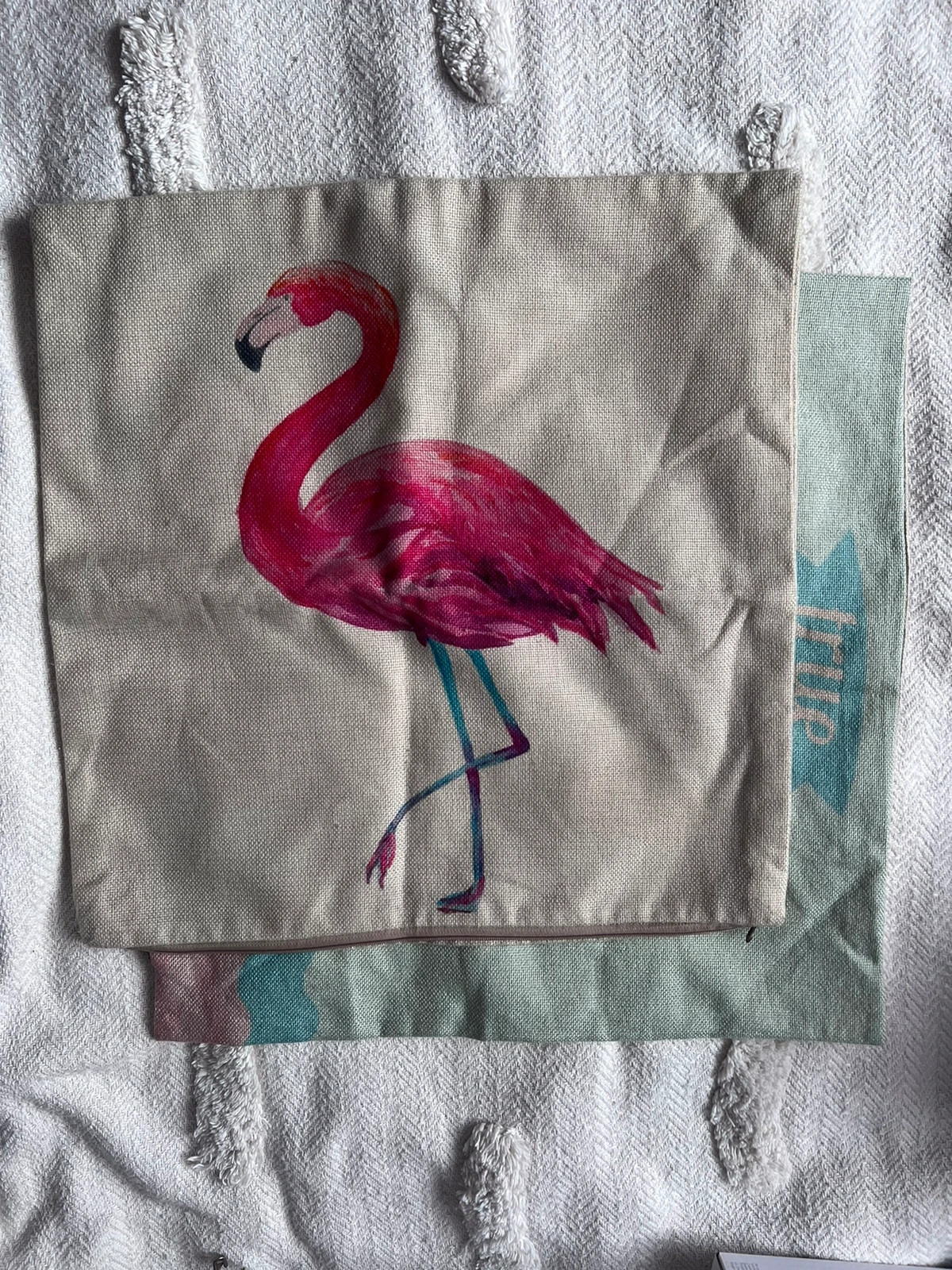 2 Poszewki ozdobne na poduszki flaming summer flamingo poduszka