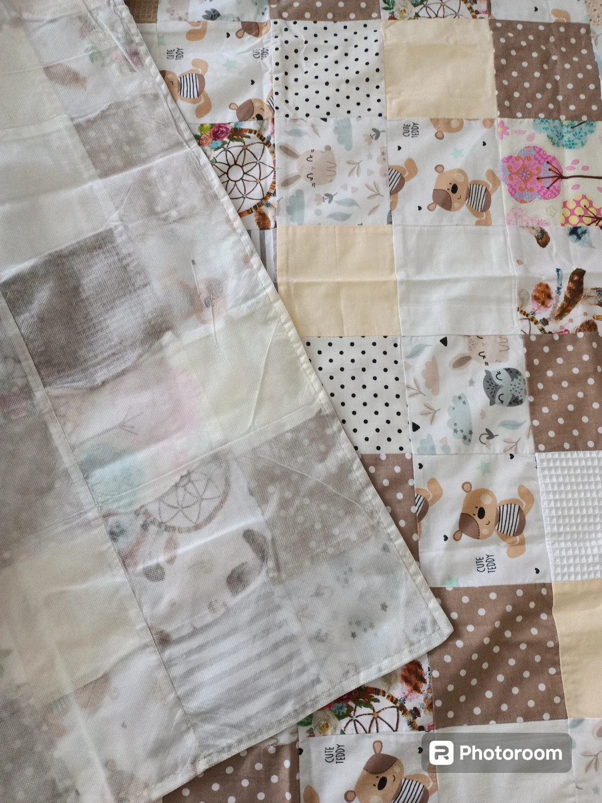 Narzuta patchwork rękodzieło