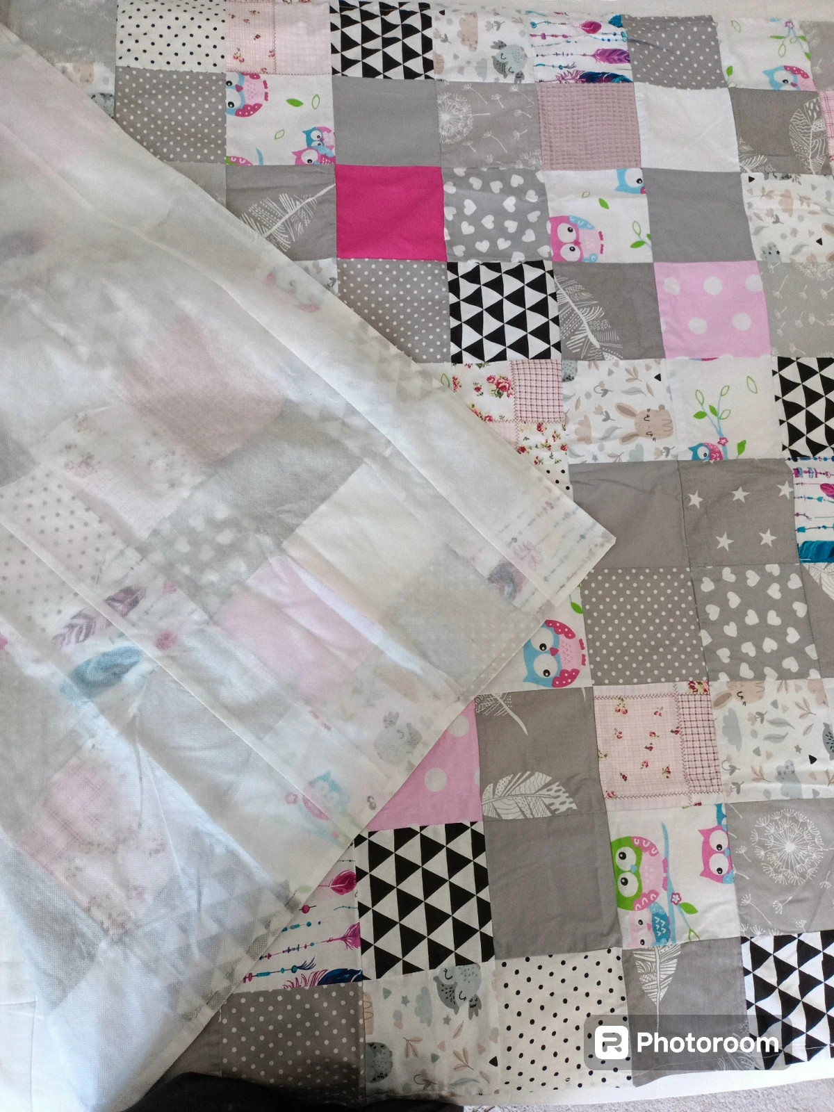 Narzuta patchwork rękodzieło