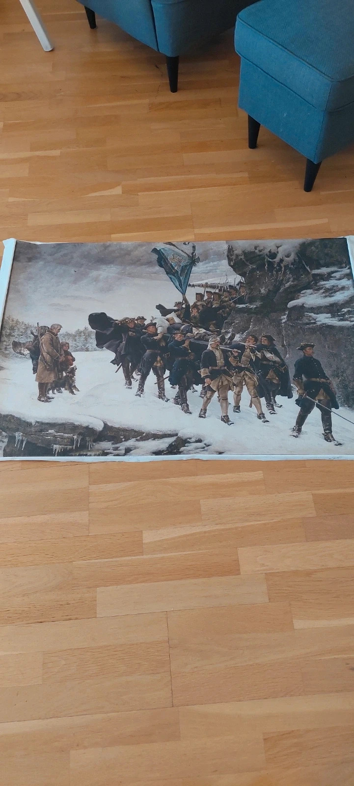 Printed Canvas of King Charles the 12ths journey home