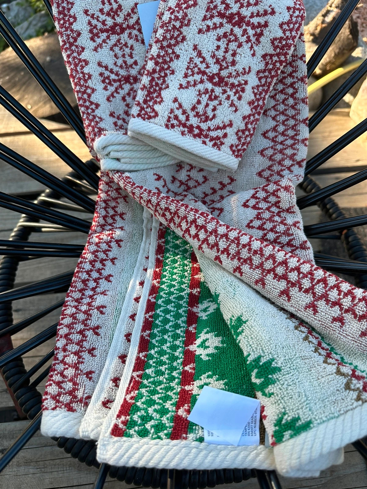 Zestaw 3 ręcznikow na Boże Narodzenie z USA