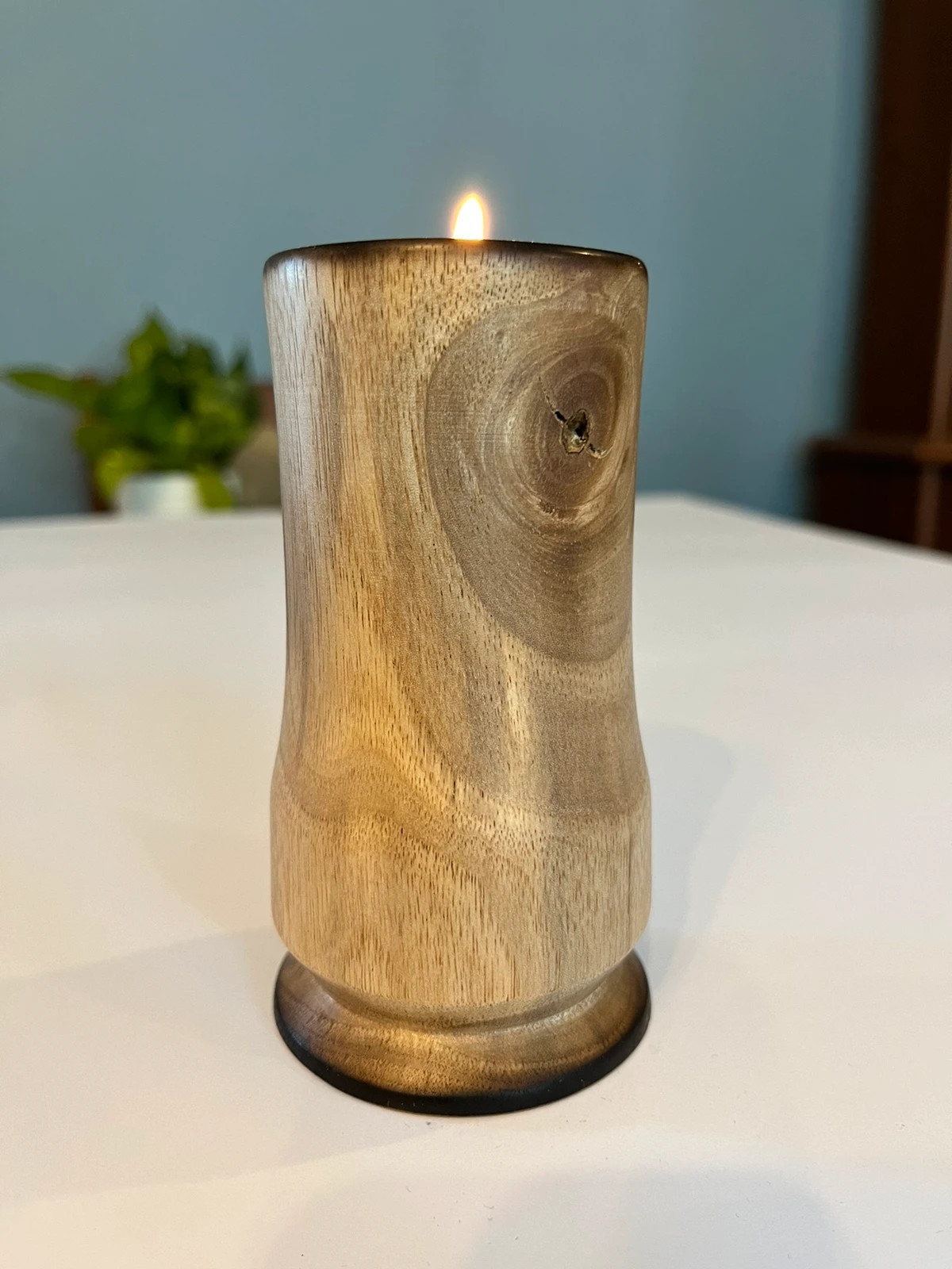 Świecznik drewniany