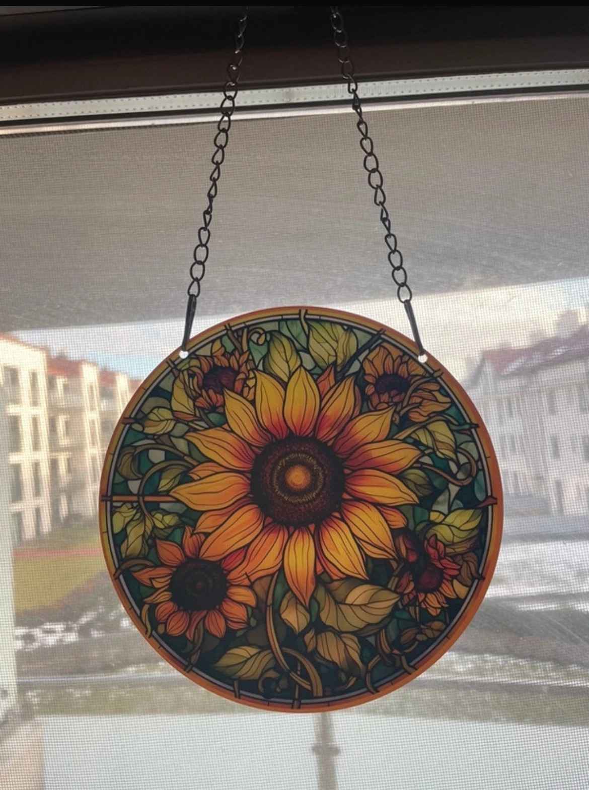 Sunflower Window Wall Hanger
