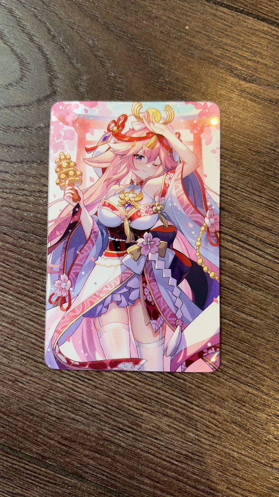 Genshin Impact Yae Miko photocard